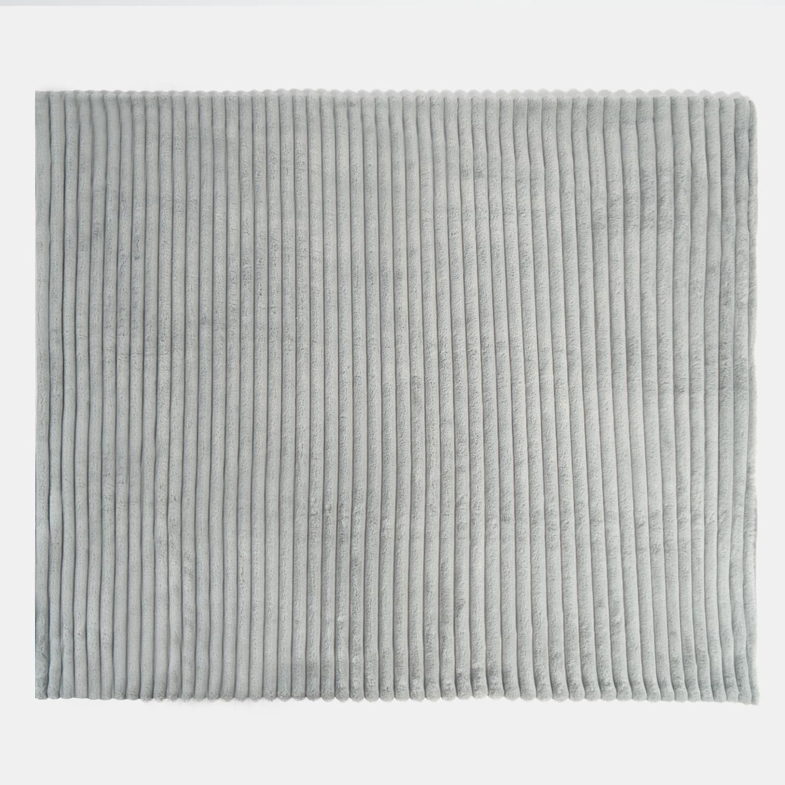 OHS Faux Fur Ribbed Fleece Throw Over Bed Blanket Winter Warm Supersoft image 6