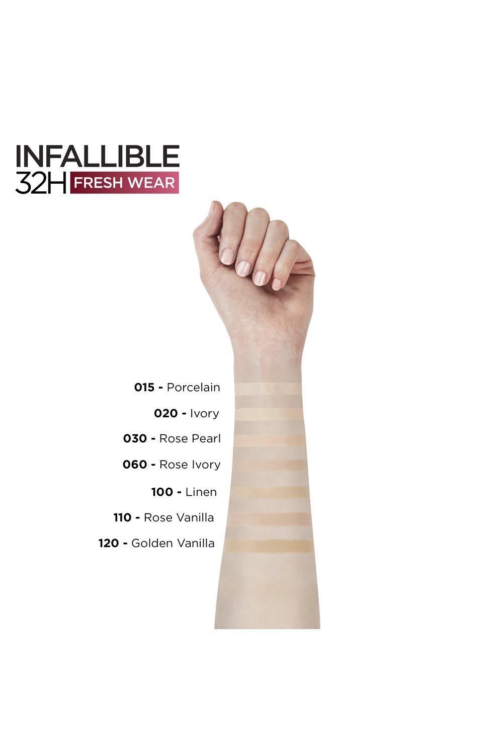 L'Oréal Paris Infaillible 32H Fresh Wear Foundation Ivory image 5