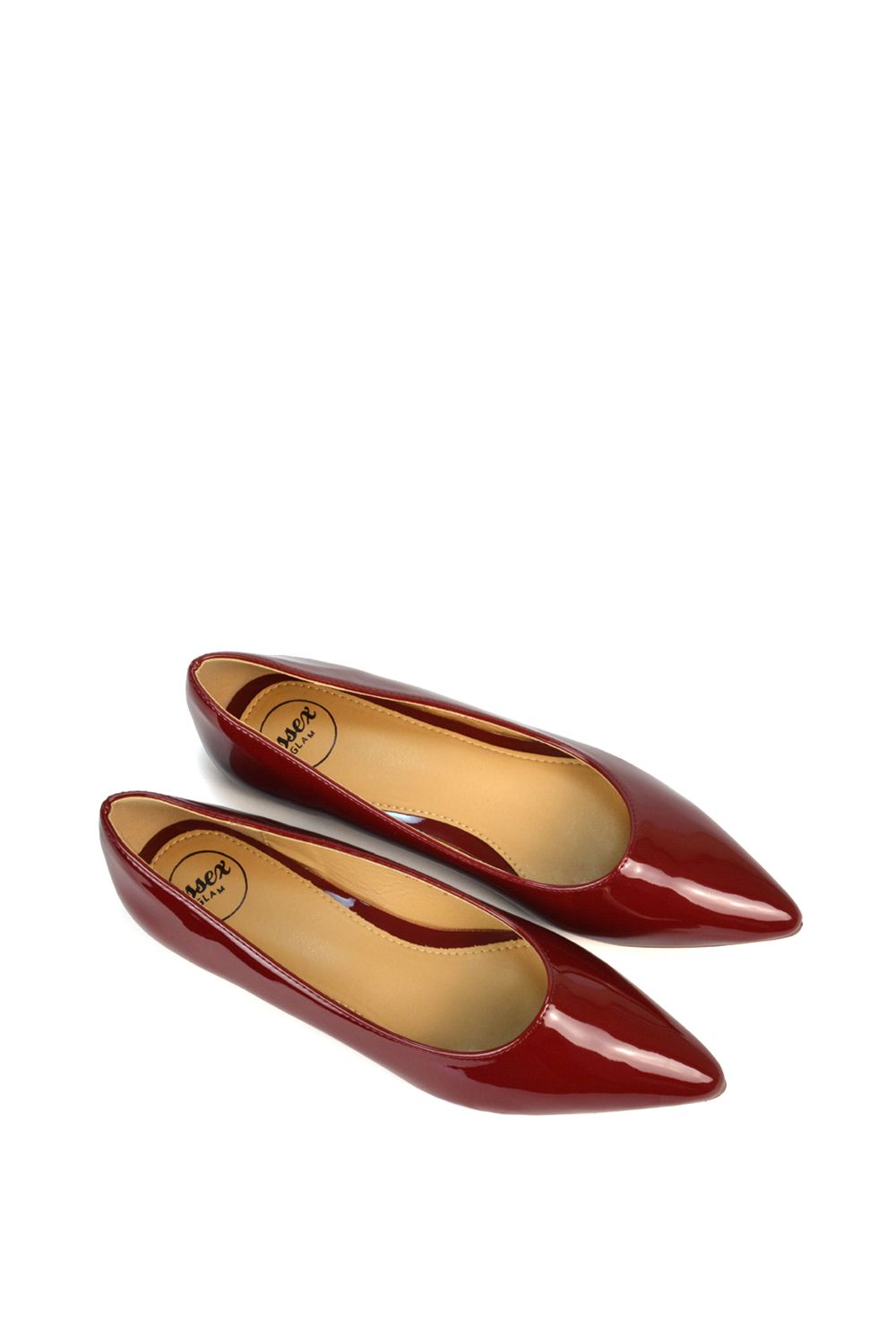 XY London 'Cordelia' Slip on Pointed Toe Flat Ballerina Pump Shoes image 6