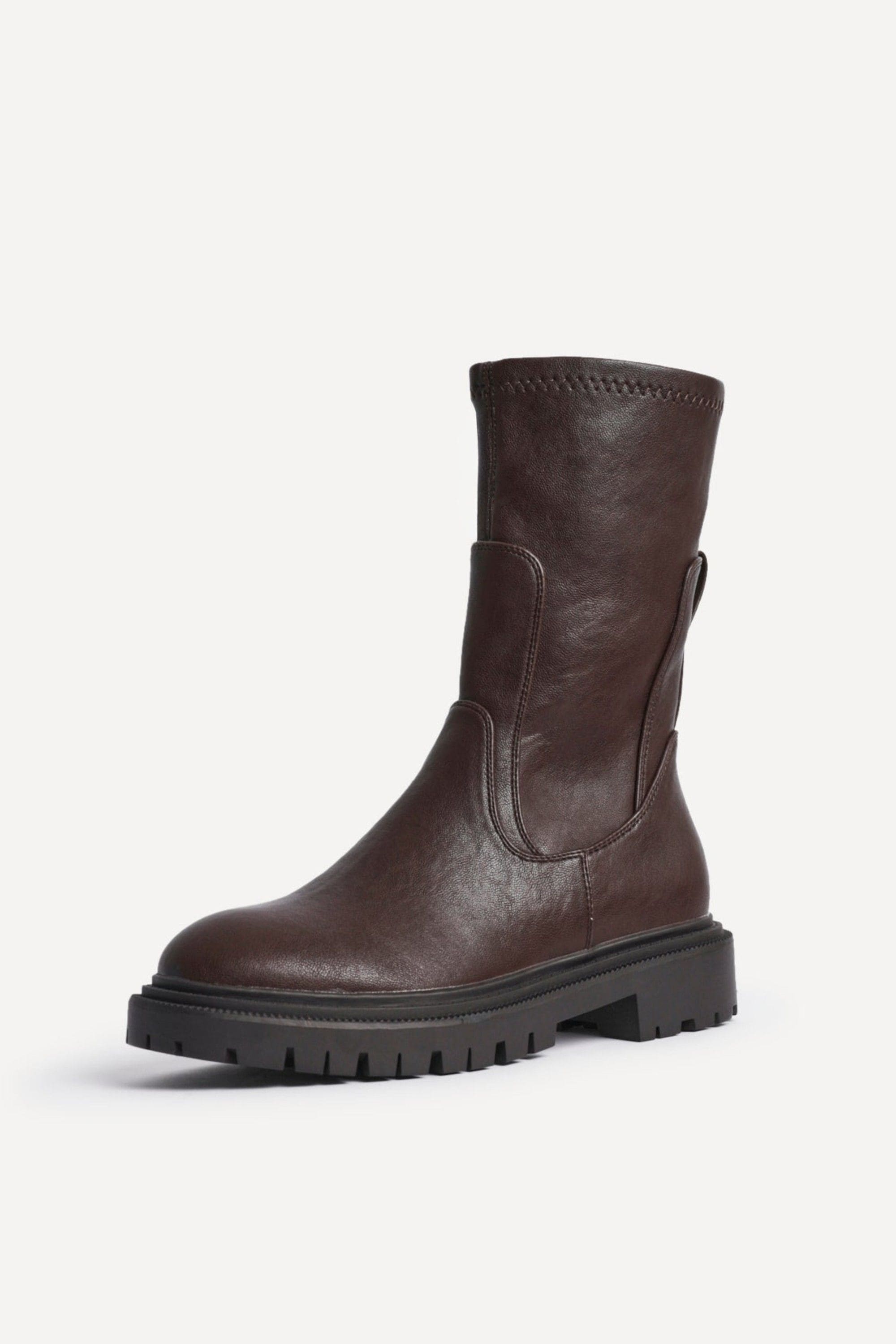 Linzi Peggy Brown Mid-Length Chelsea Boots image 5