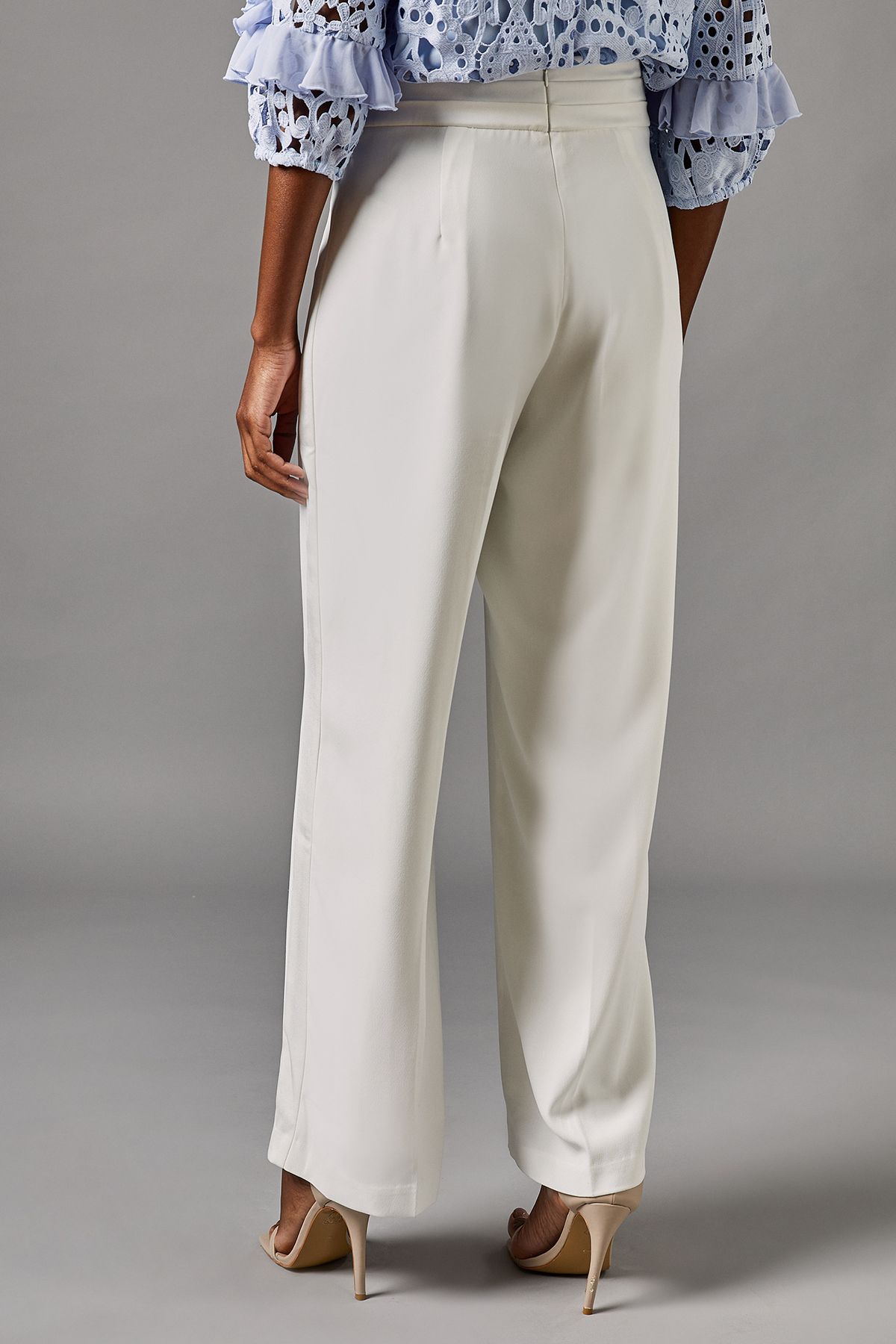 Coast Side Panel Straight Leg Trouser Ivory image 3