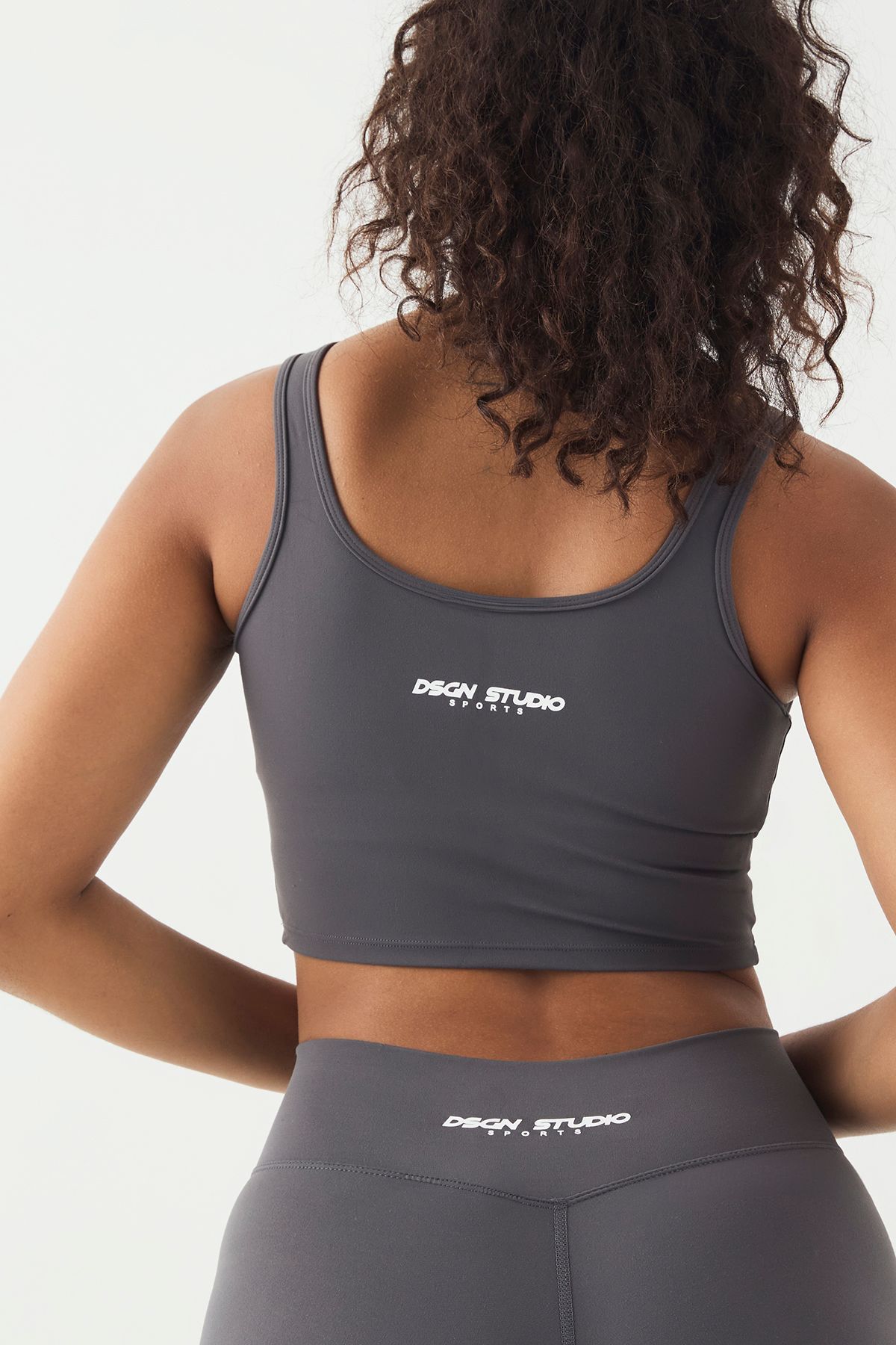DSGN Studio DSGN Studio Ultra Sculpt Padded Sports Bra Charcoal image 4