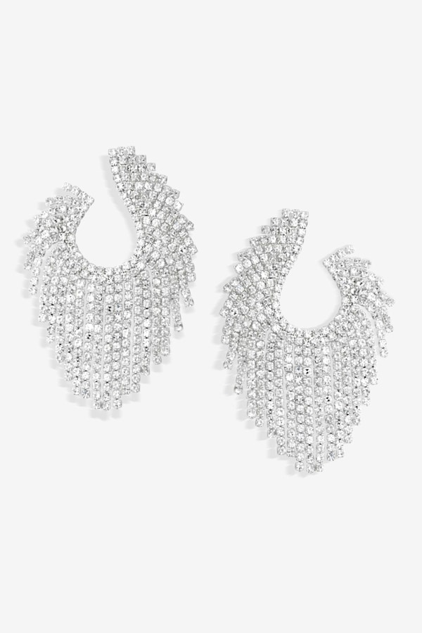 Jon Richard Crystal Open Statement Earrings