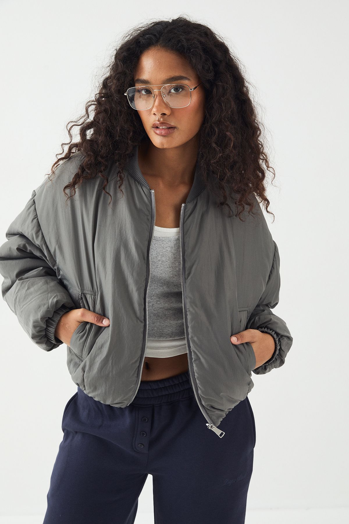 DSGN Studio DSGN Studio Reversible Padded Bomber Jacket Black