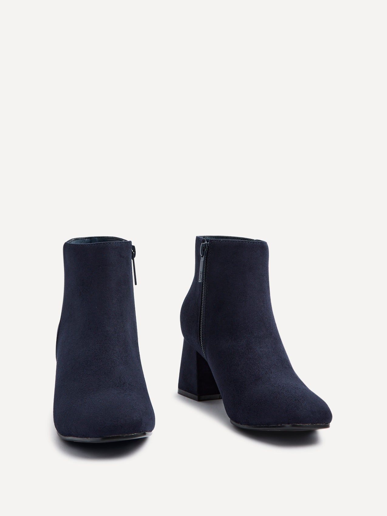 Linzi Verse Navy Suede Block Heel Ankle Boot image 3