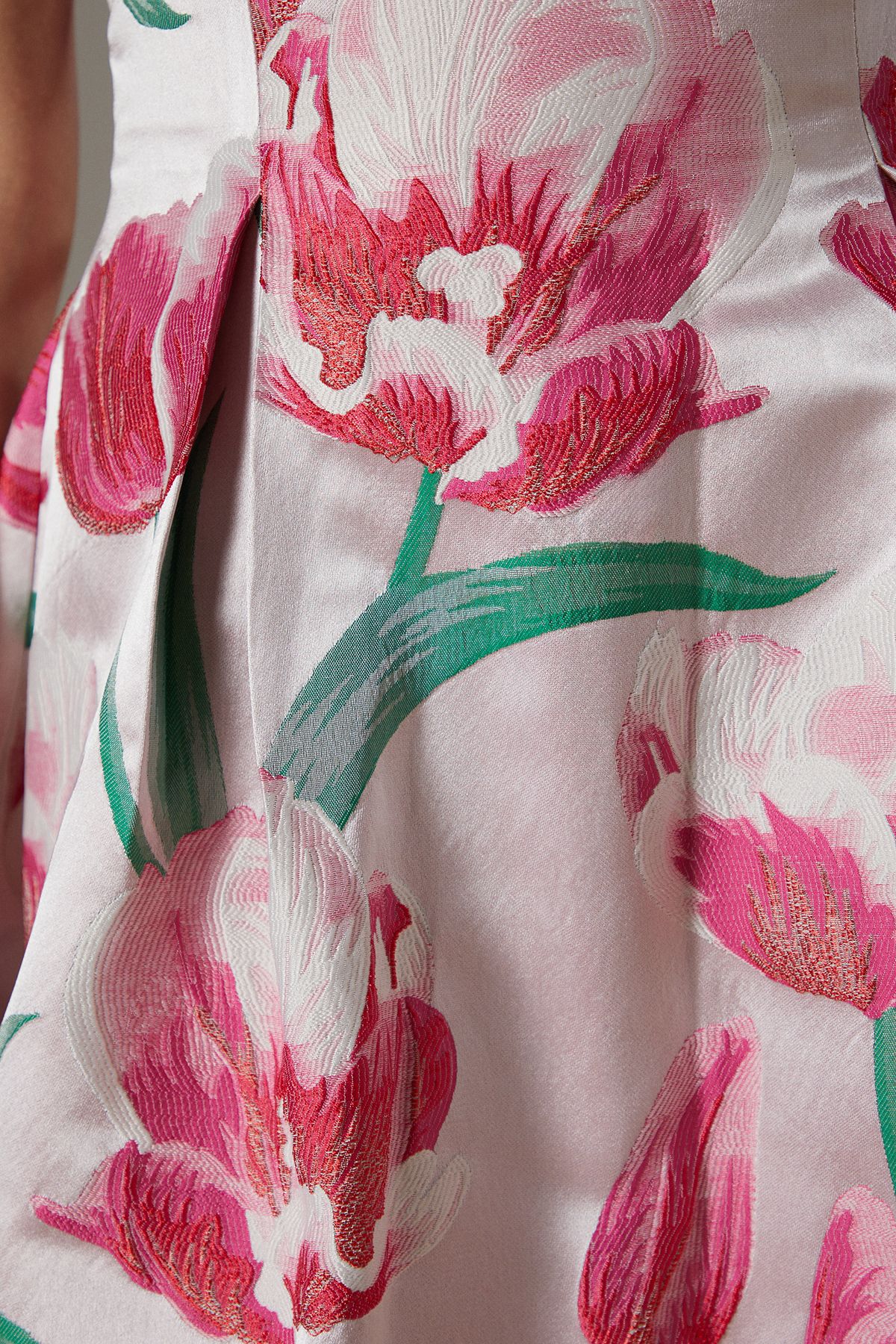 Coast Jacquard Halter Neck Mini Dress Blush image 5