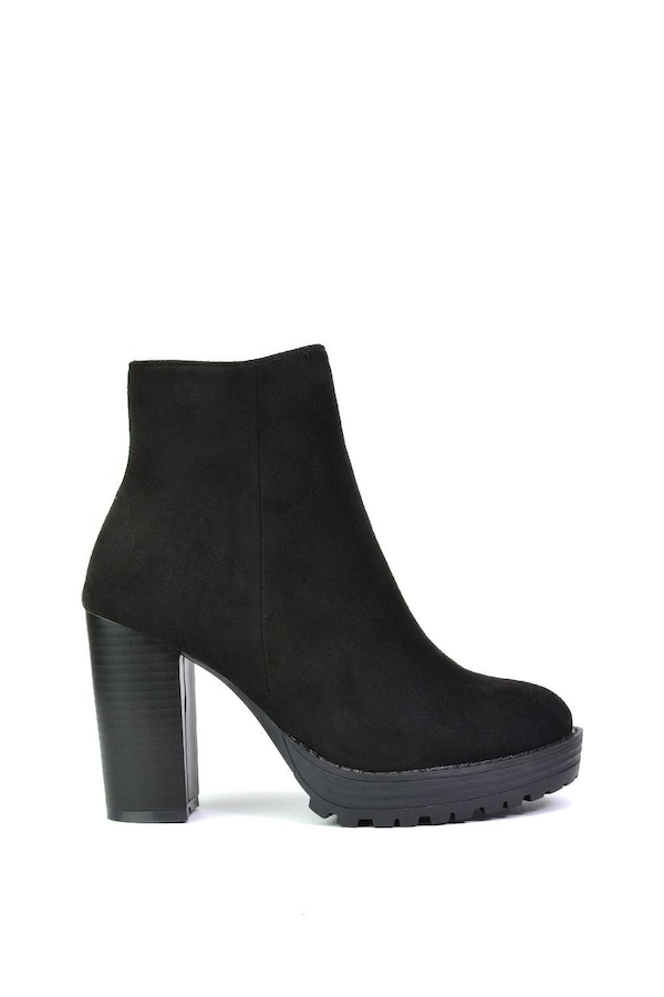 XY London 'Cole' Ankle Boots With Platform Heel