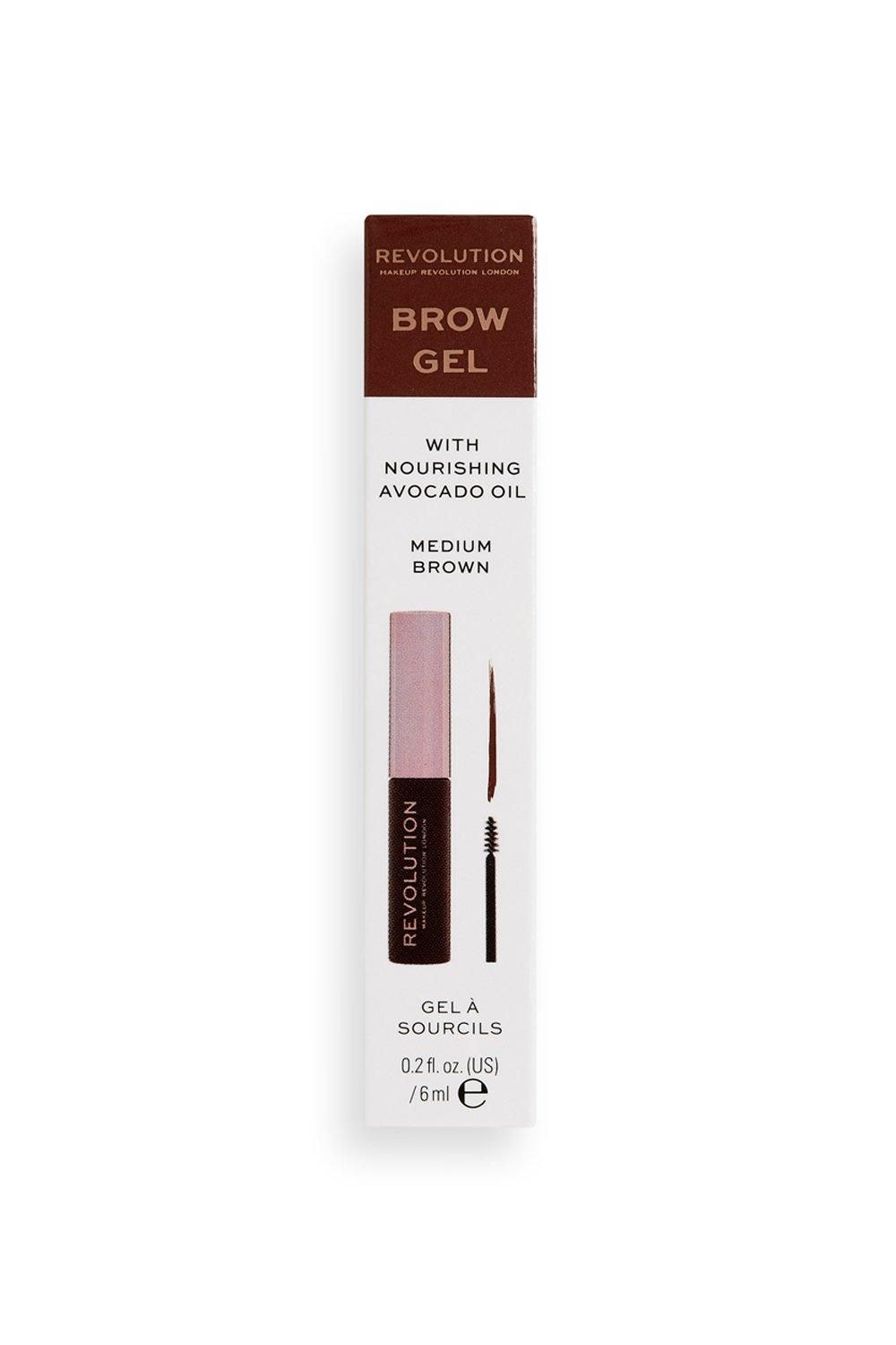 Revolution Brow Gel Medium Brown image 3