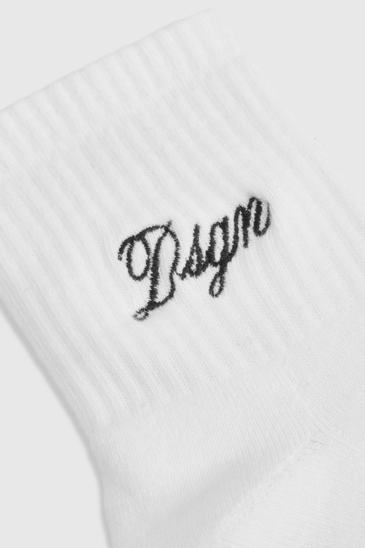 DSGN Studio DSGN Studio Script Sports Socks White image 2