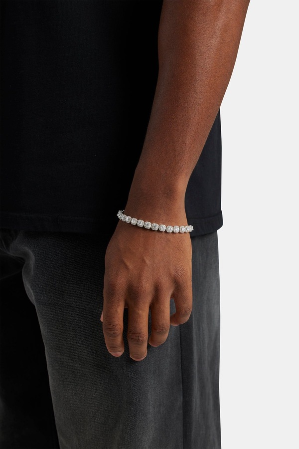 Cernucci 7mm Clustered Tennis Bracelet