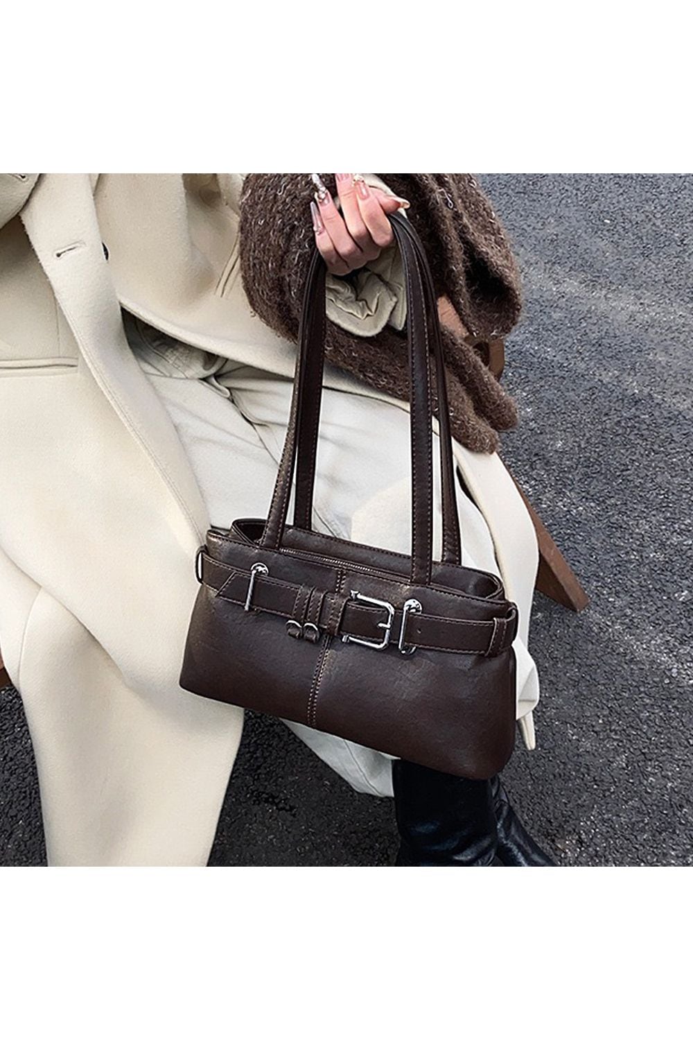 XY London 'Josephine' Belted Shoulder Bag image 3