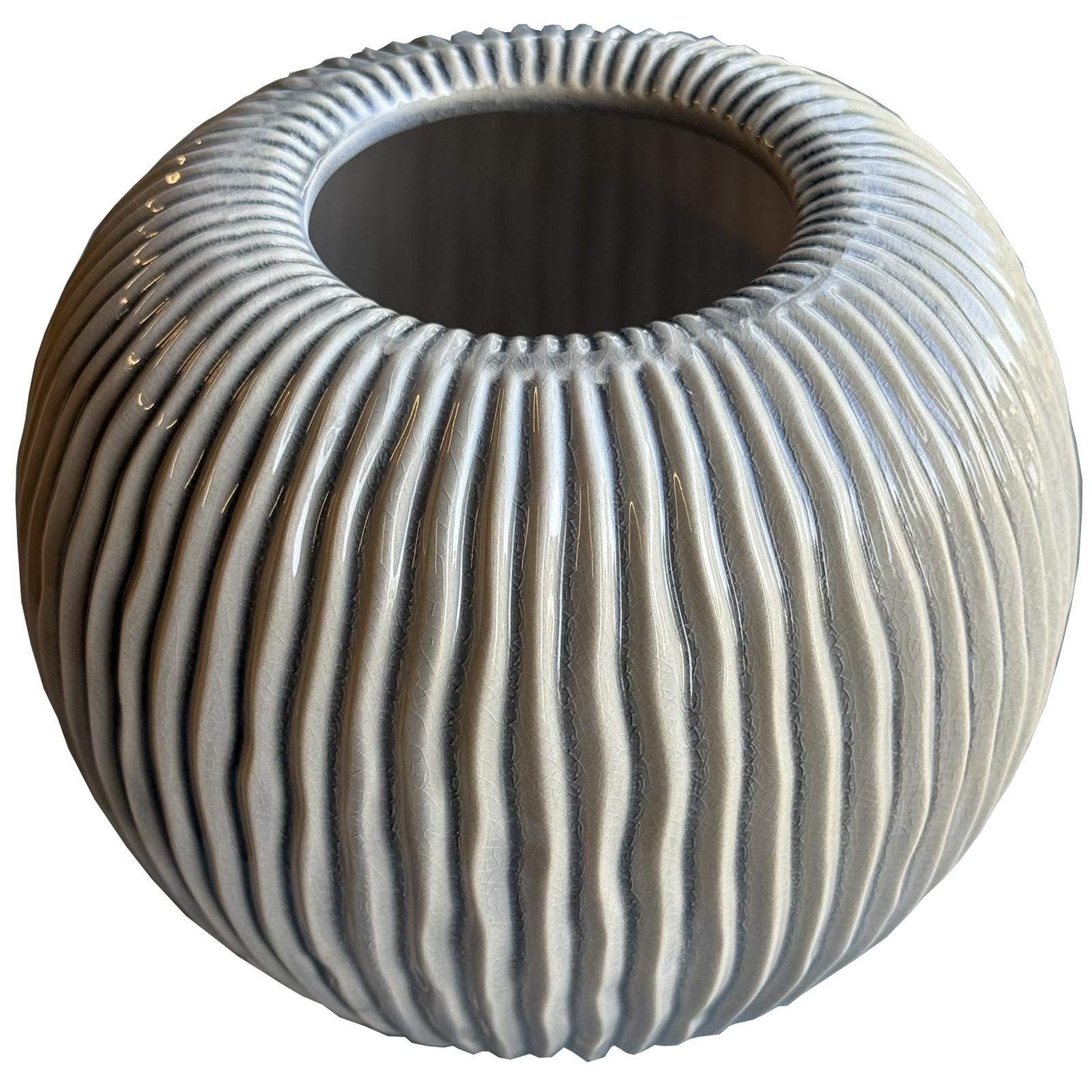 Hill Interiors Pallida Collection Striped Vase image 1