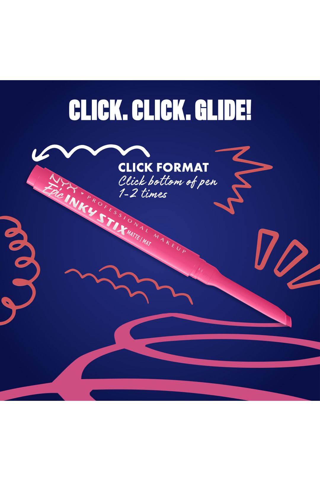 NYX Professional Makeup Epic Inky Stix Cream Gel Eyeliner 0.1g Pixel Pink image 8