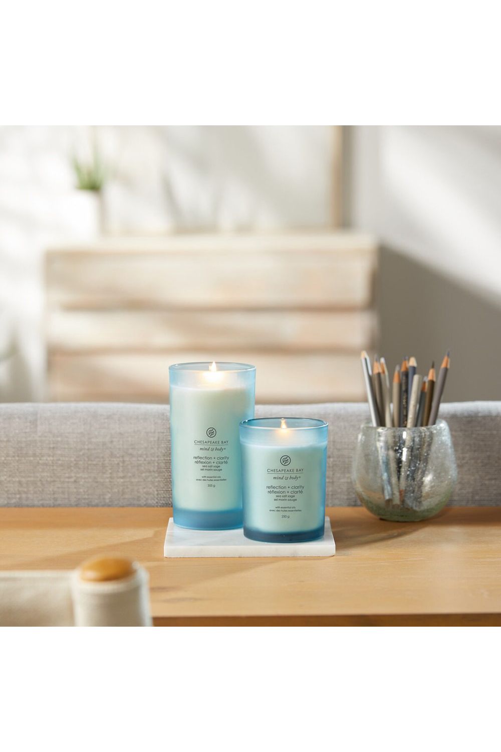 Chesapeake Bay Large Jar Candle - Reflection & Clarity 355g Blue image 3