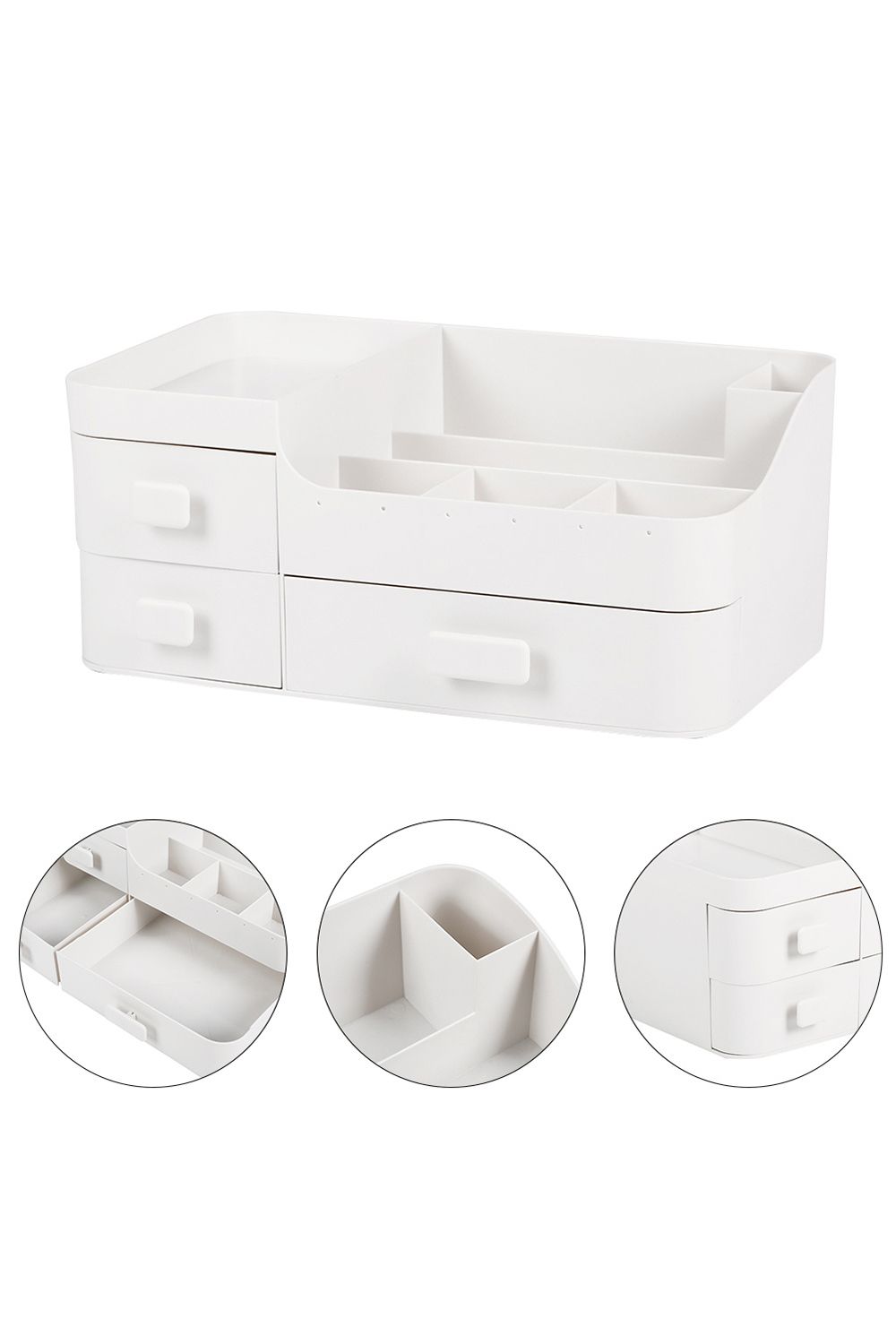 Living and Home Cosmetic Miscellaneous Storage Box Portable Desktop Makeup Box For Home Dormitory Office image 5