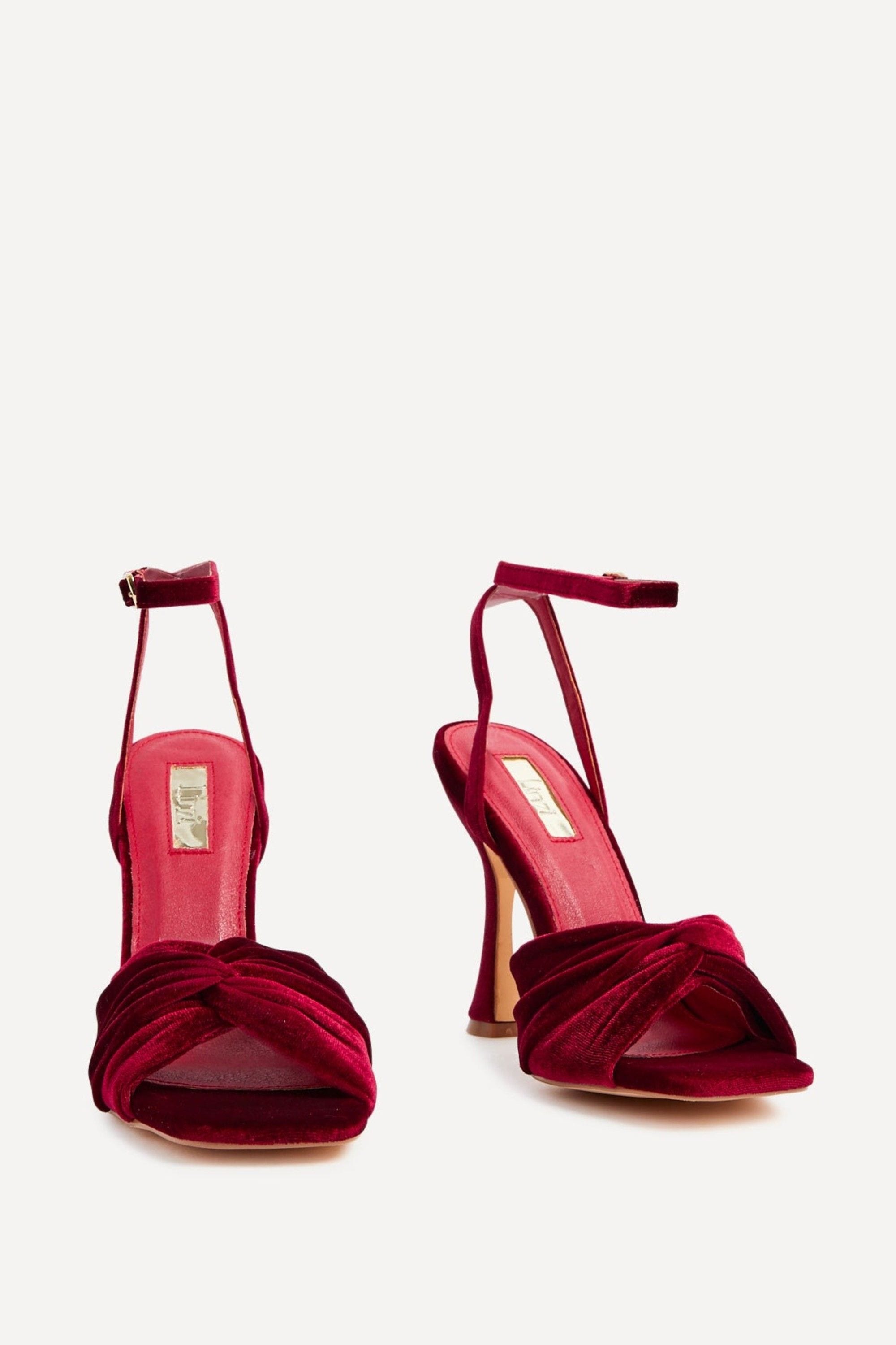 Linzi Emery Red Velvet Stiletto High Heel image 3