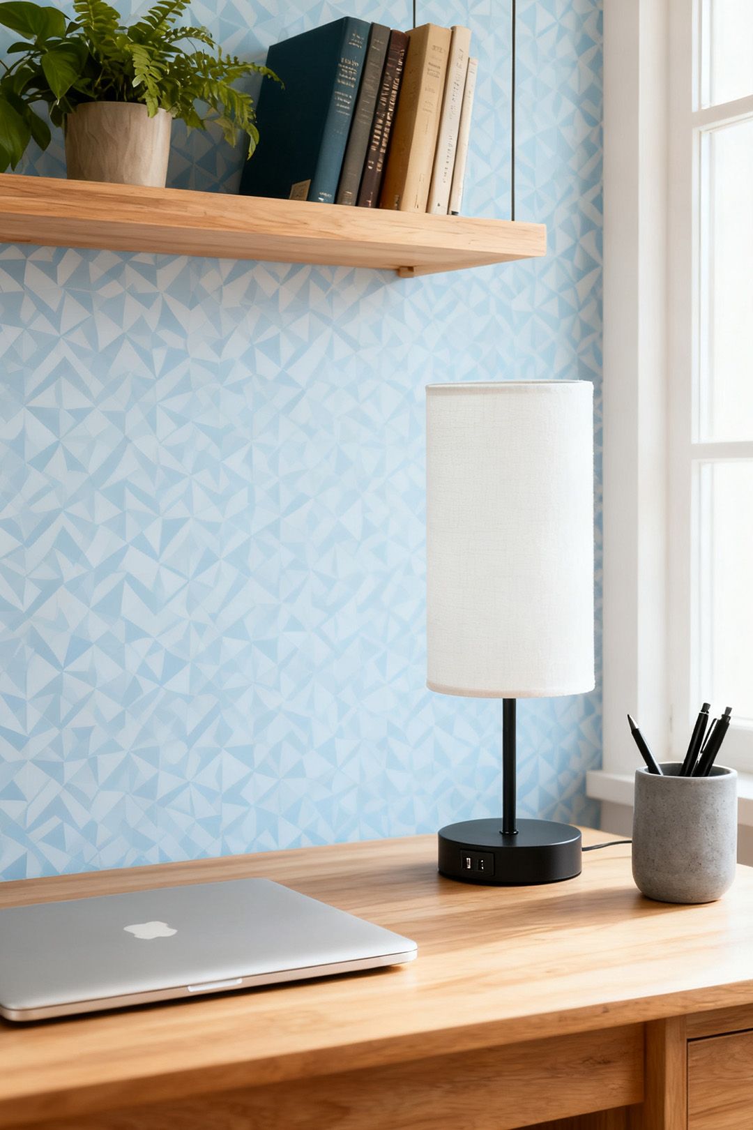 Living and Home Modern Table Lamp with Minimalist Design image 2