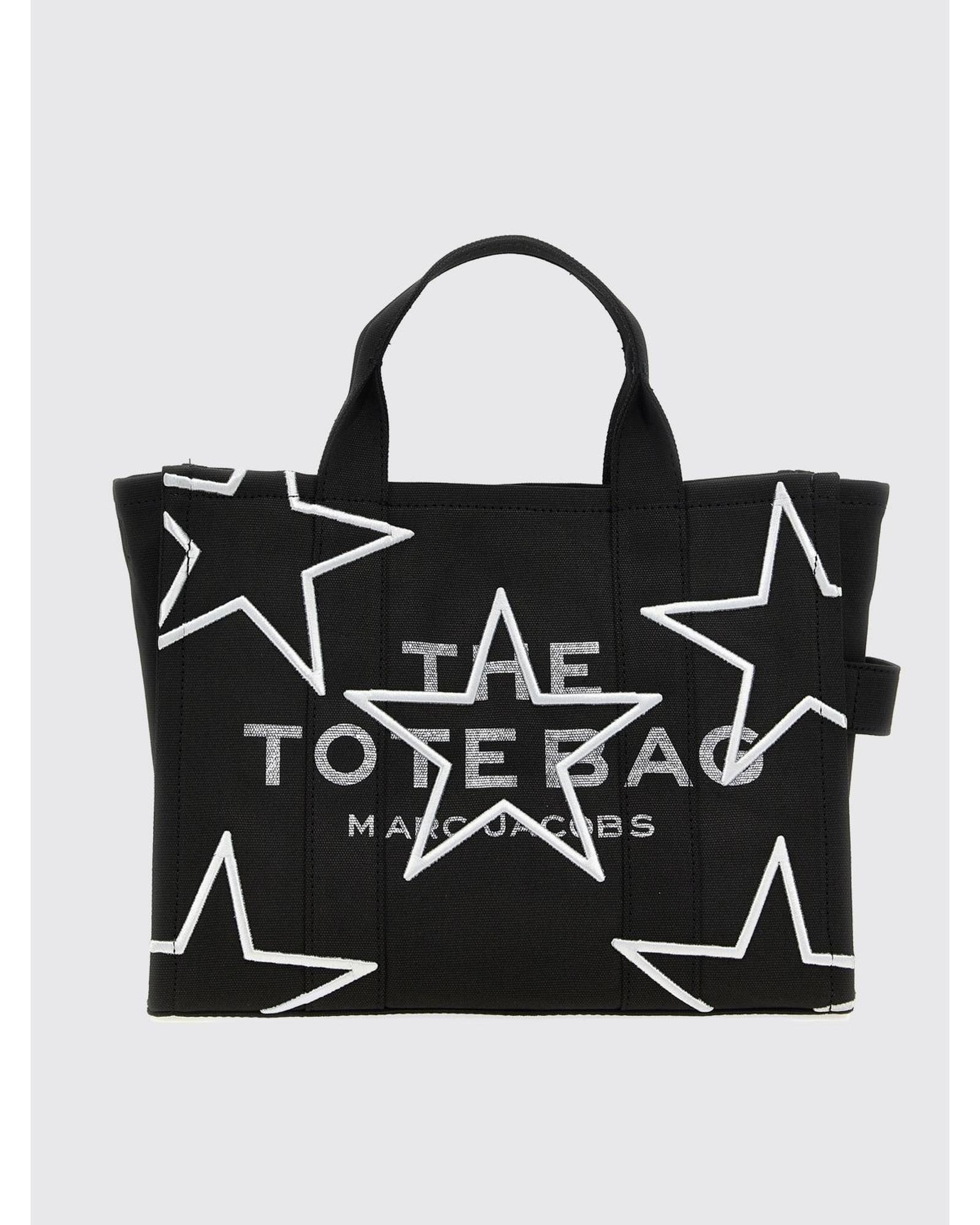 Marc Jacobs Star Tote Embroidered Canvas Wo - White Handbags image 1