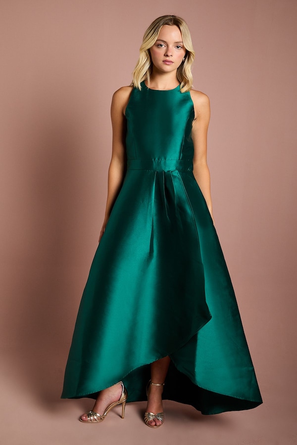 Coast Teen Coast Twill Waterfall Bridesmaid Dress Emerald