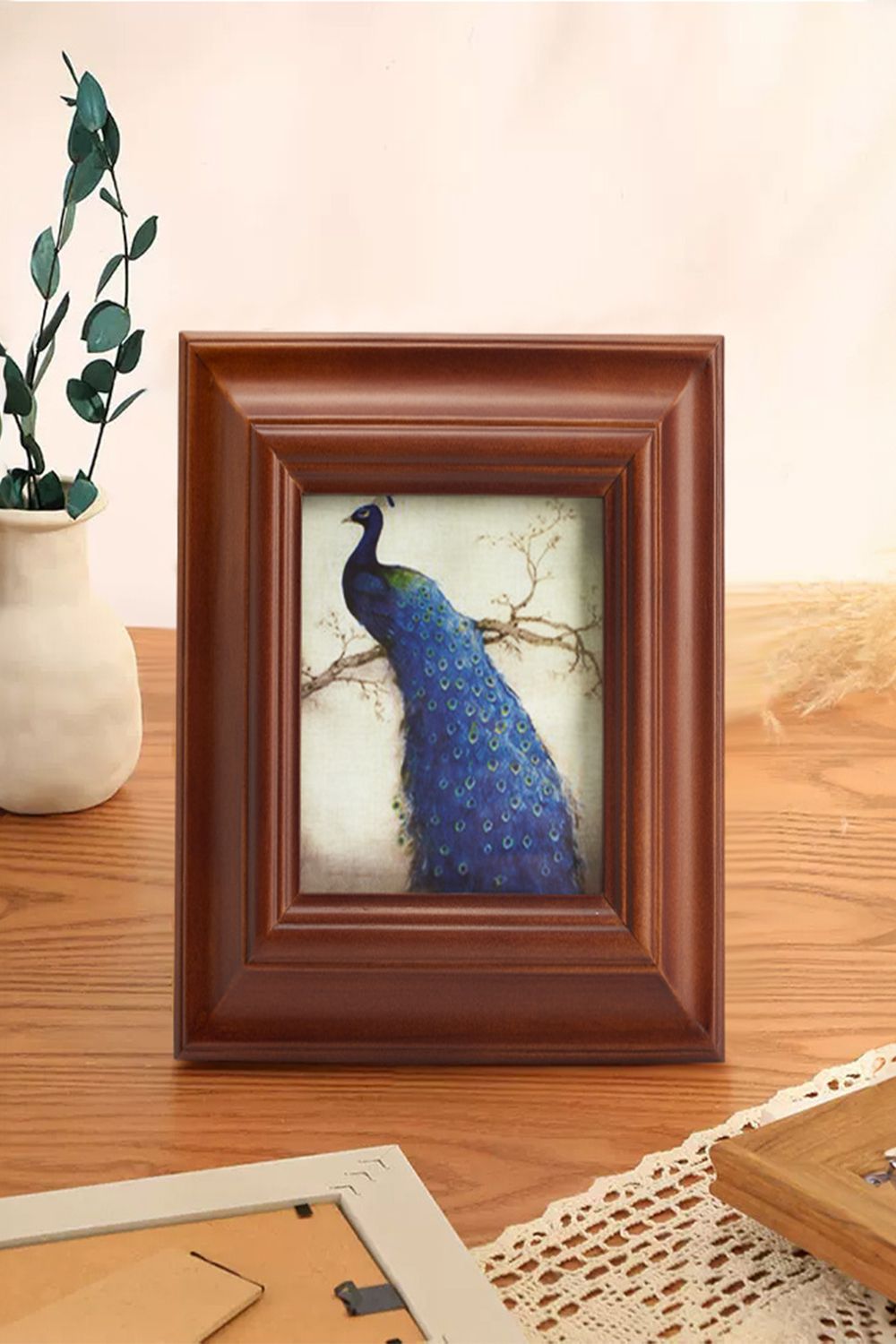 Living and Home Solid Wood Frame Photo Frame 5" x 7" image 3