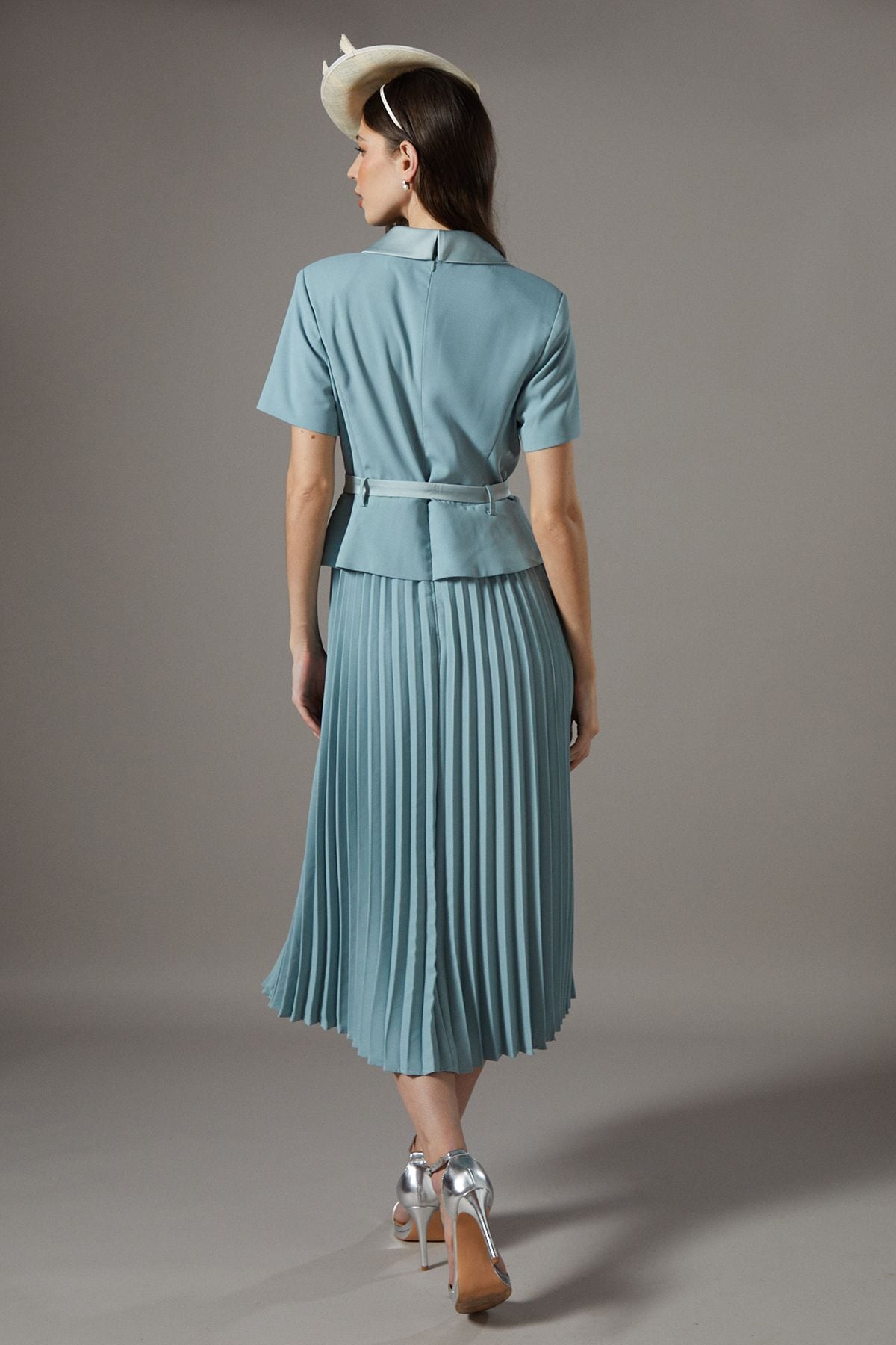 Coast 2 in 1 Dress With Pleated Skirt Mint image 3