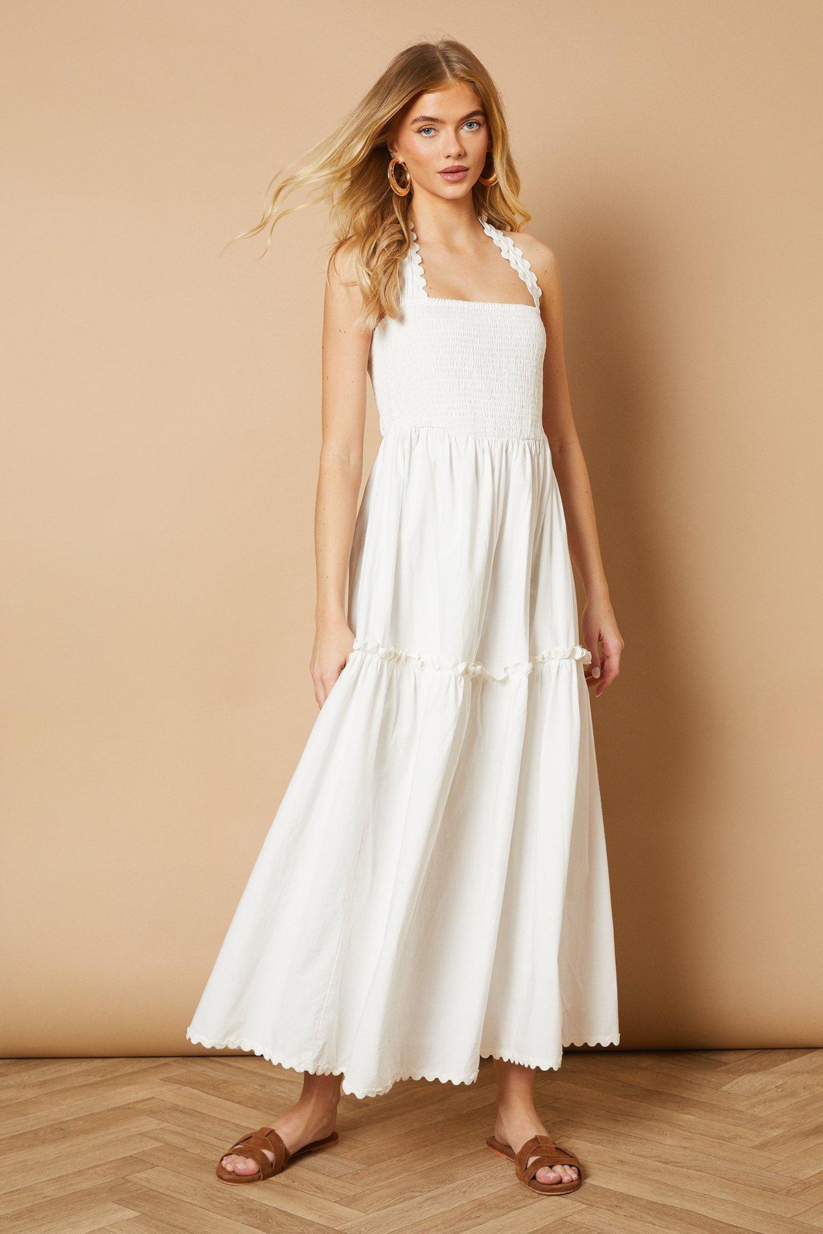 Casual Dresses White Summer Dress Size 16 Ladies Dresses Summer