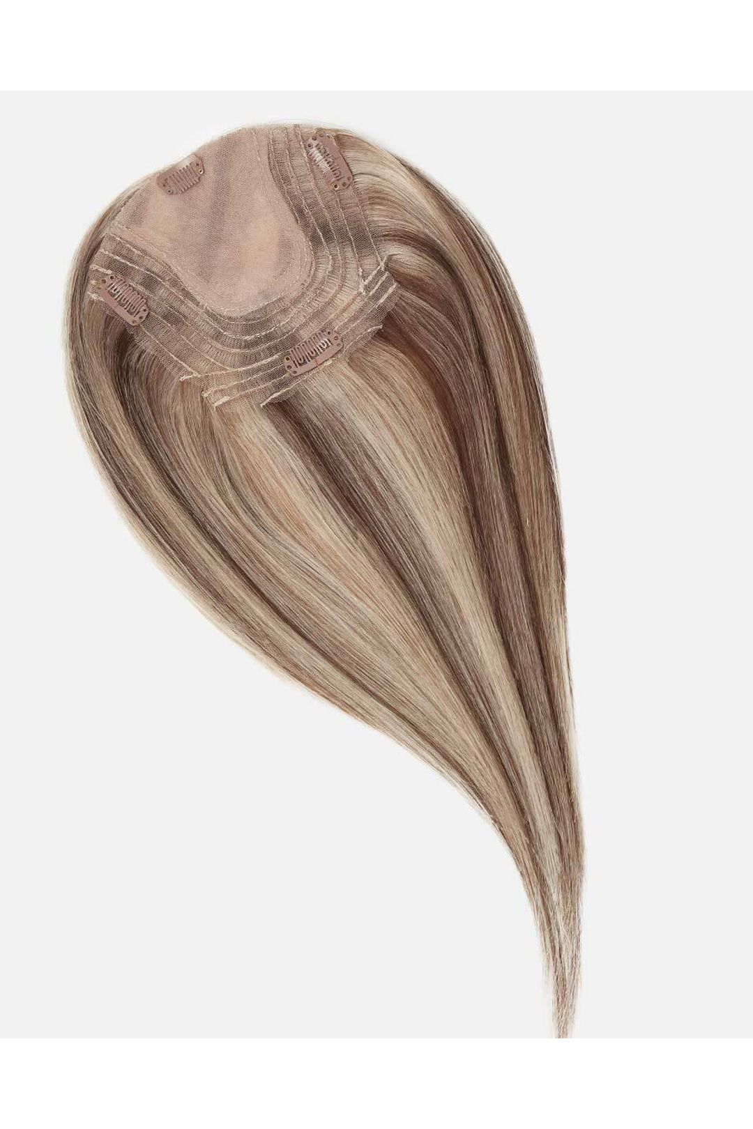 Beauty Works Beauty Works custom clip-in Fringe Topper 55g Honey Blonde image 2