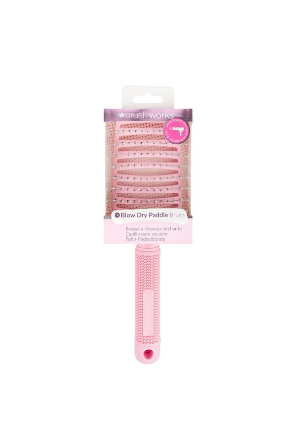 Brushworks Blow Dry Paddle Brush Pink
