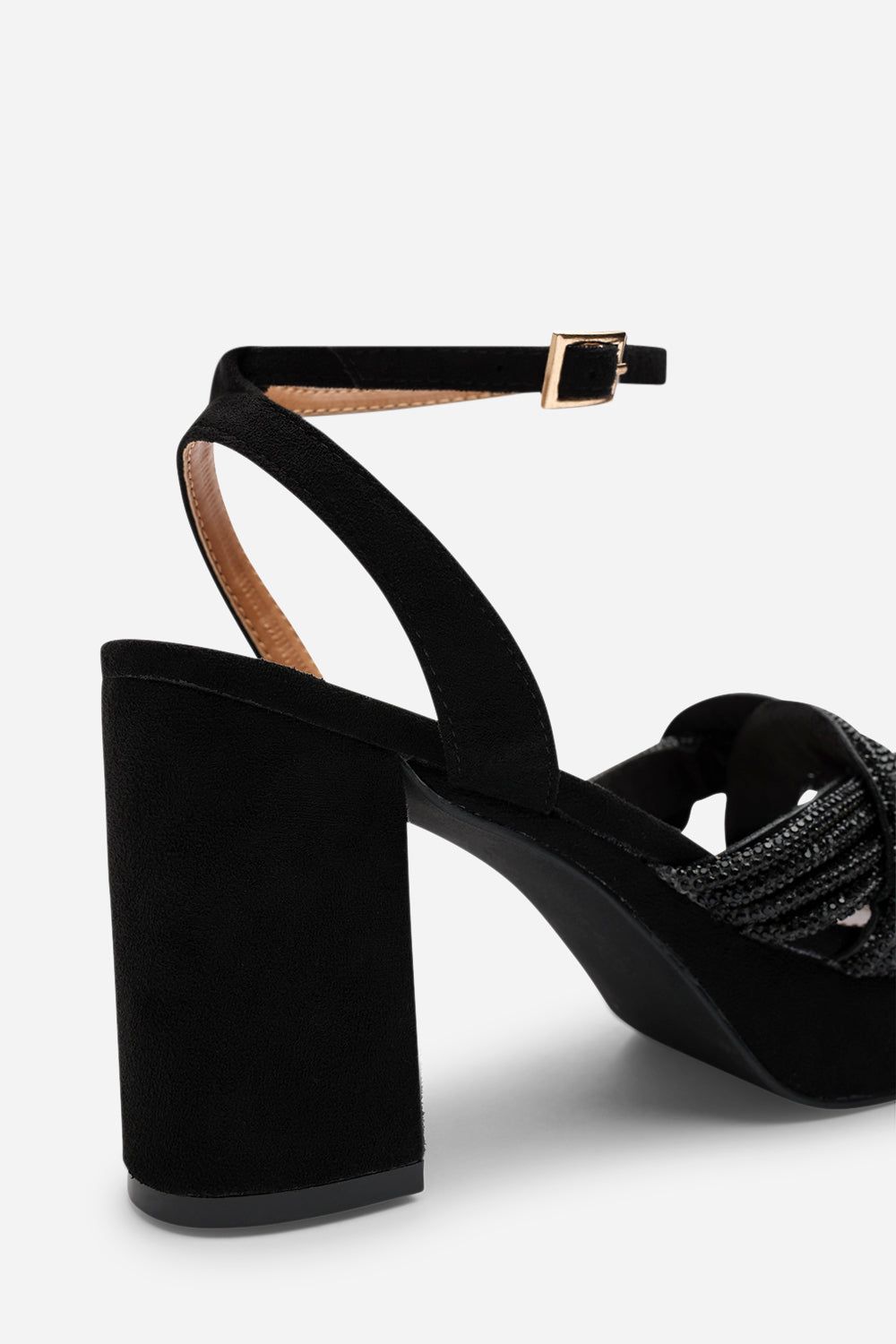 Where's That From 'Melissa' Suede Platform Heels with Twisted Straps image 5