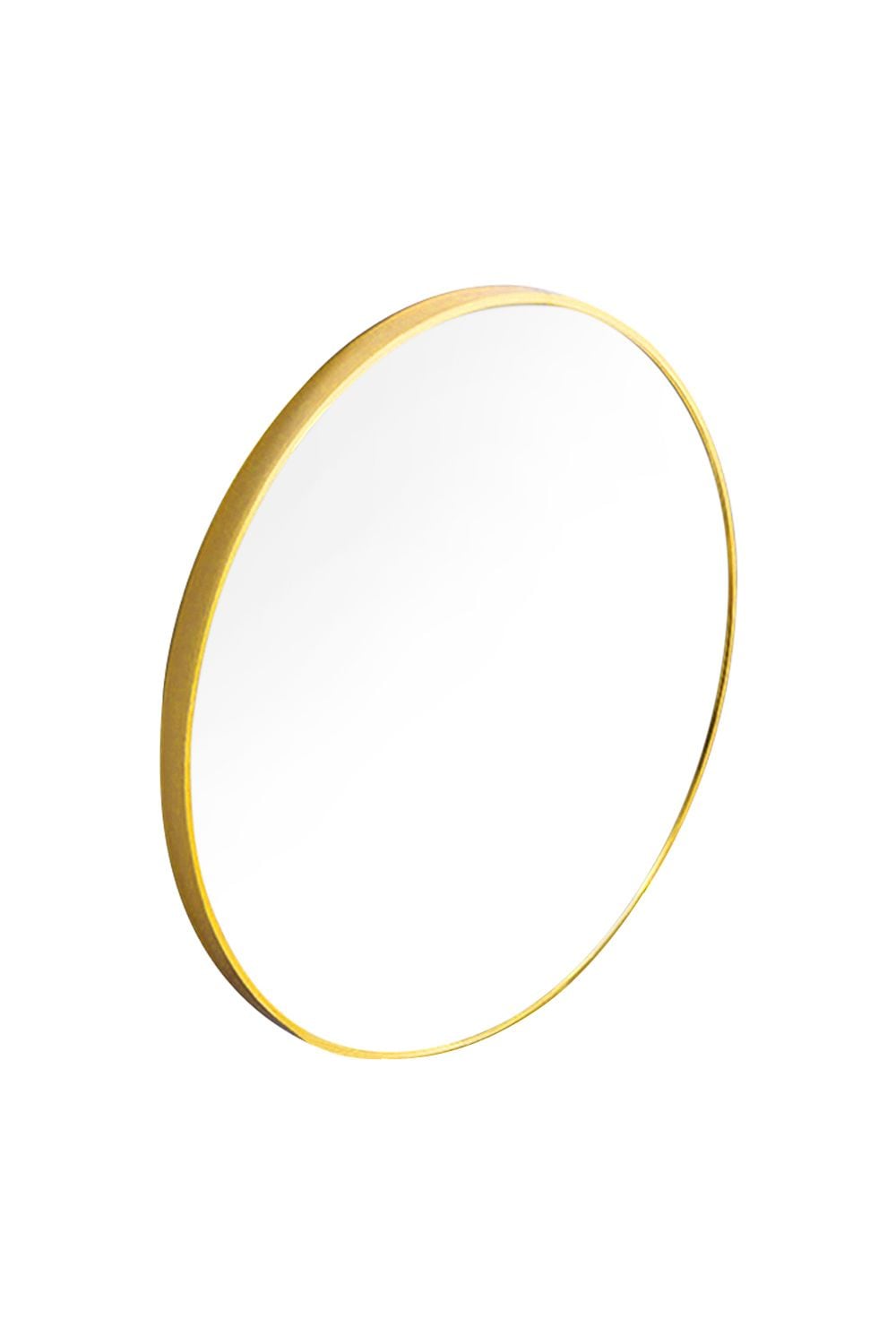 Living and Home 40cm Nordic Gold Round Bathroom Mirror Wall-Mounted Washbasin Mirror with Metal Frame image 3