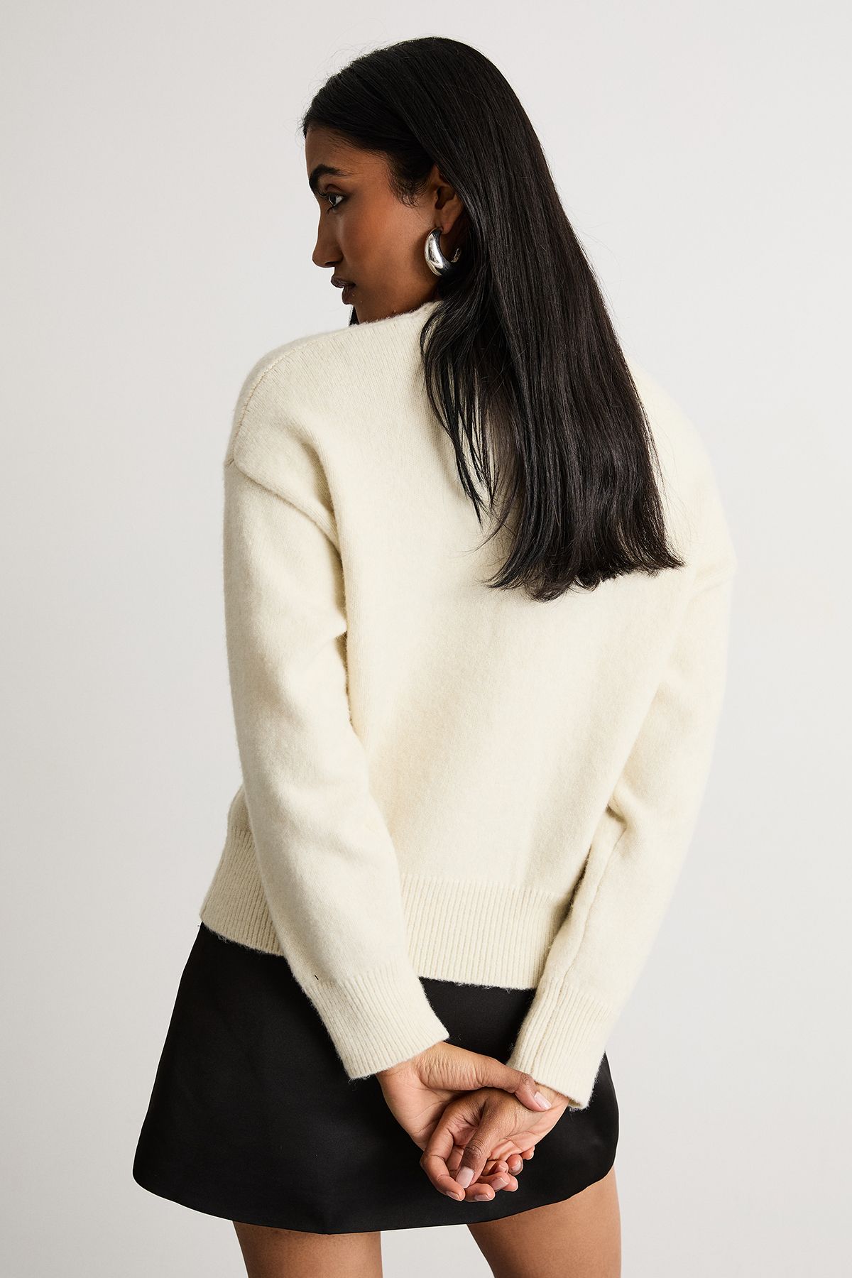 Warehouse Disco Fever Christmas Jumper Ivory image 3