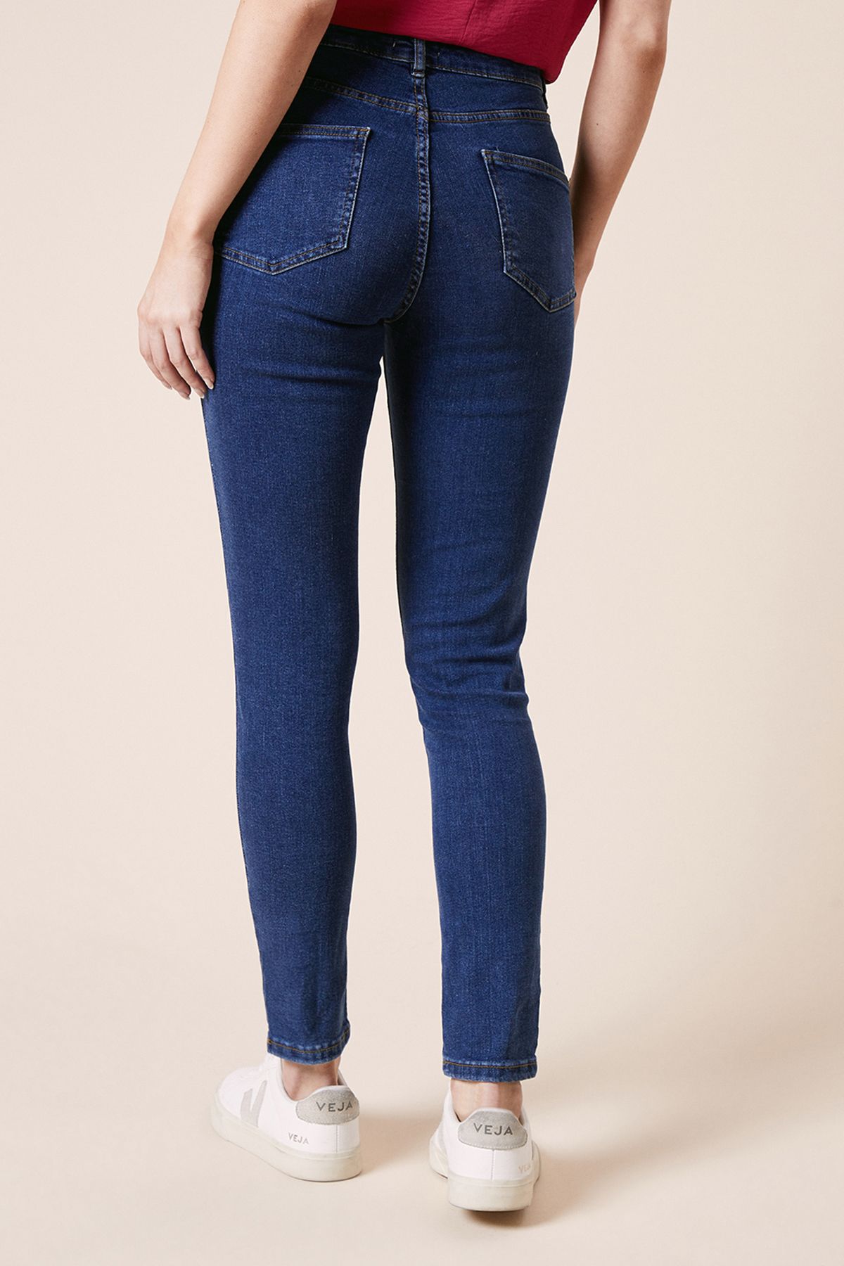 Dorothy Perkins Comfort Stretch Skinny Jeans Mid Wash image 3