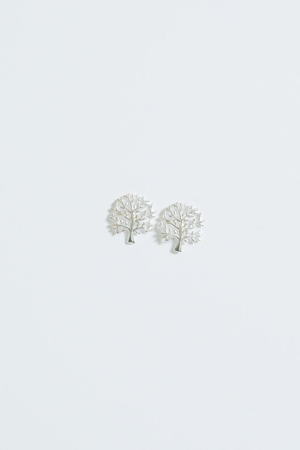 Simply Silver Sterling Silver 925 Polished Meaningful Tree Stud Earrings image 4