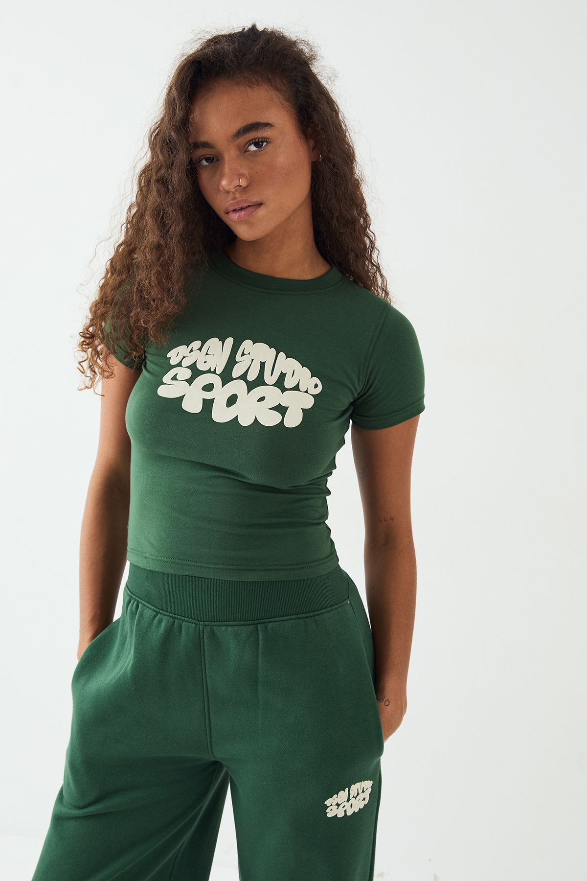 DSGN Studio DSGN Studio Sport Bubble Slogan Baby T-Shirt Forest image 4