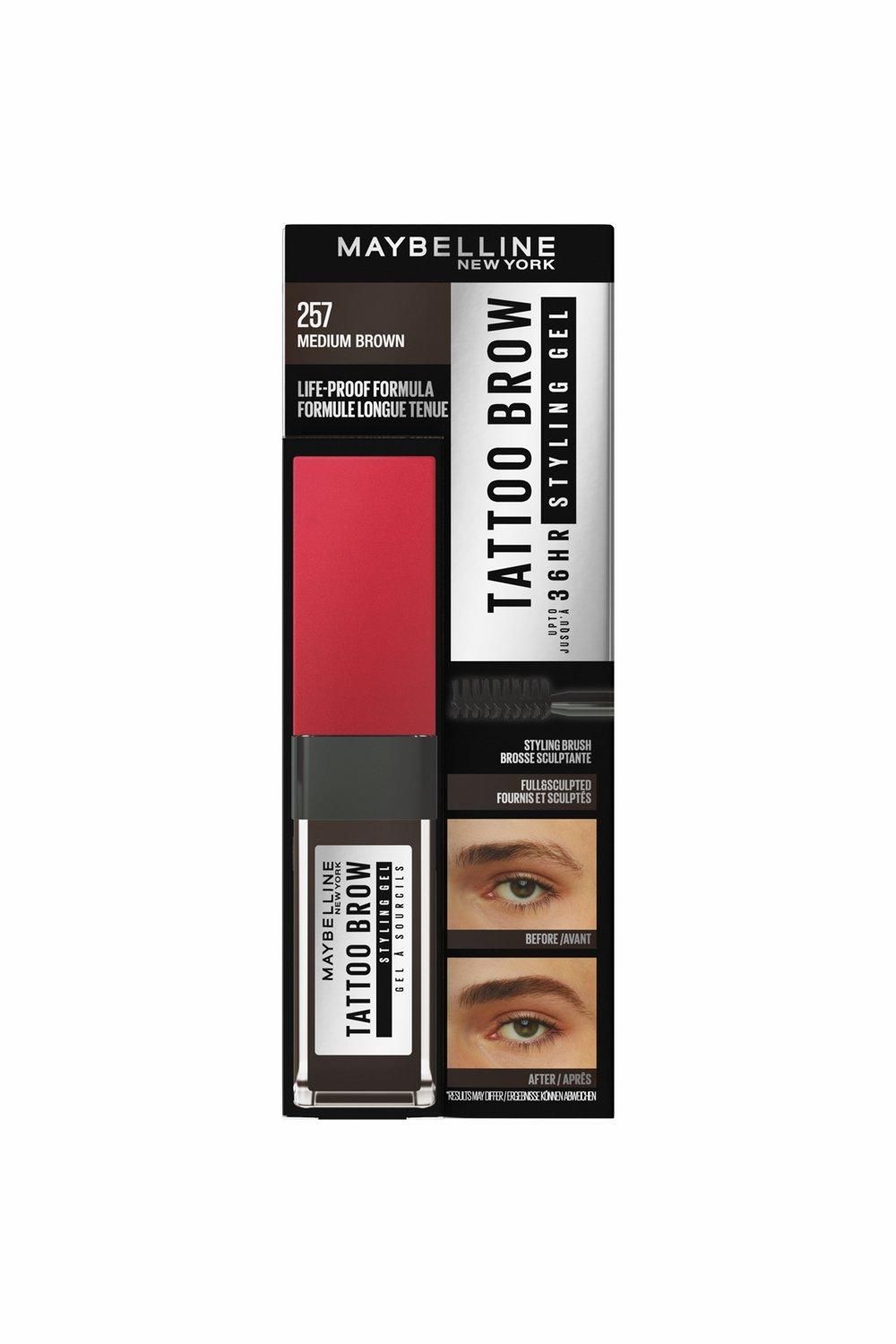 Maybelline Tattoo Brow 36hr Brow Gel Medium Brown image 3