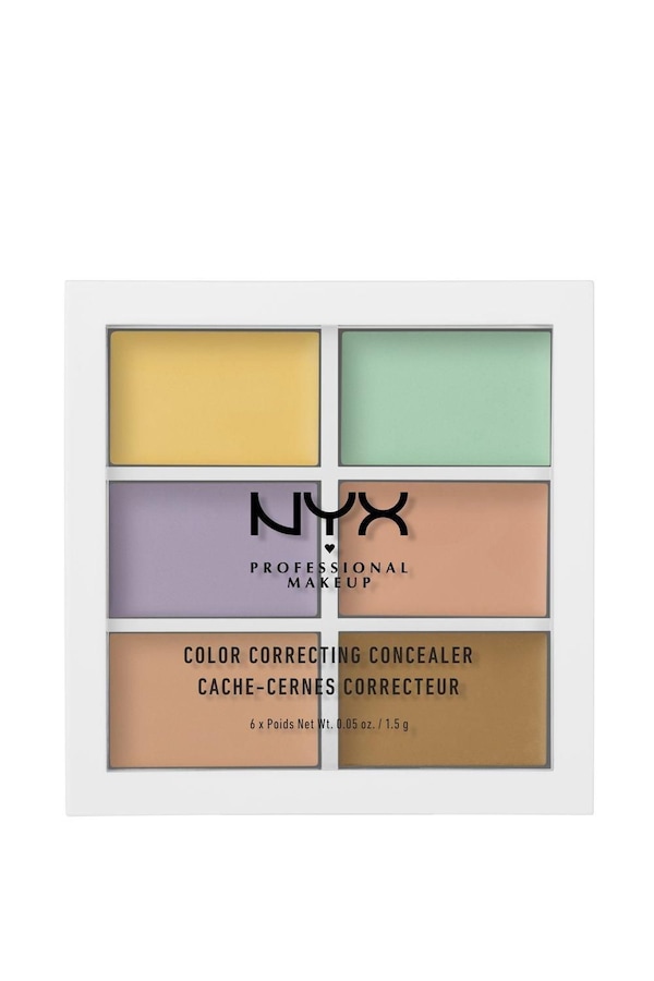 NYX Professional Makeup Colour Correcting Palette Concealer- 3 in 1 Cream Palette Multi