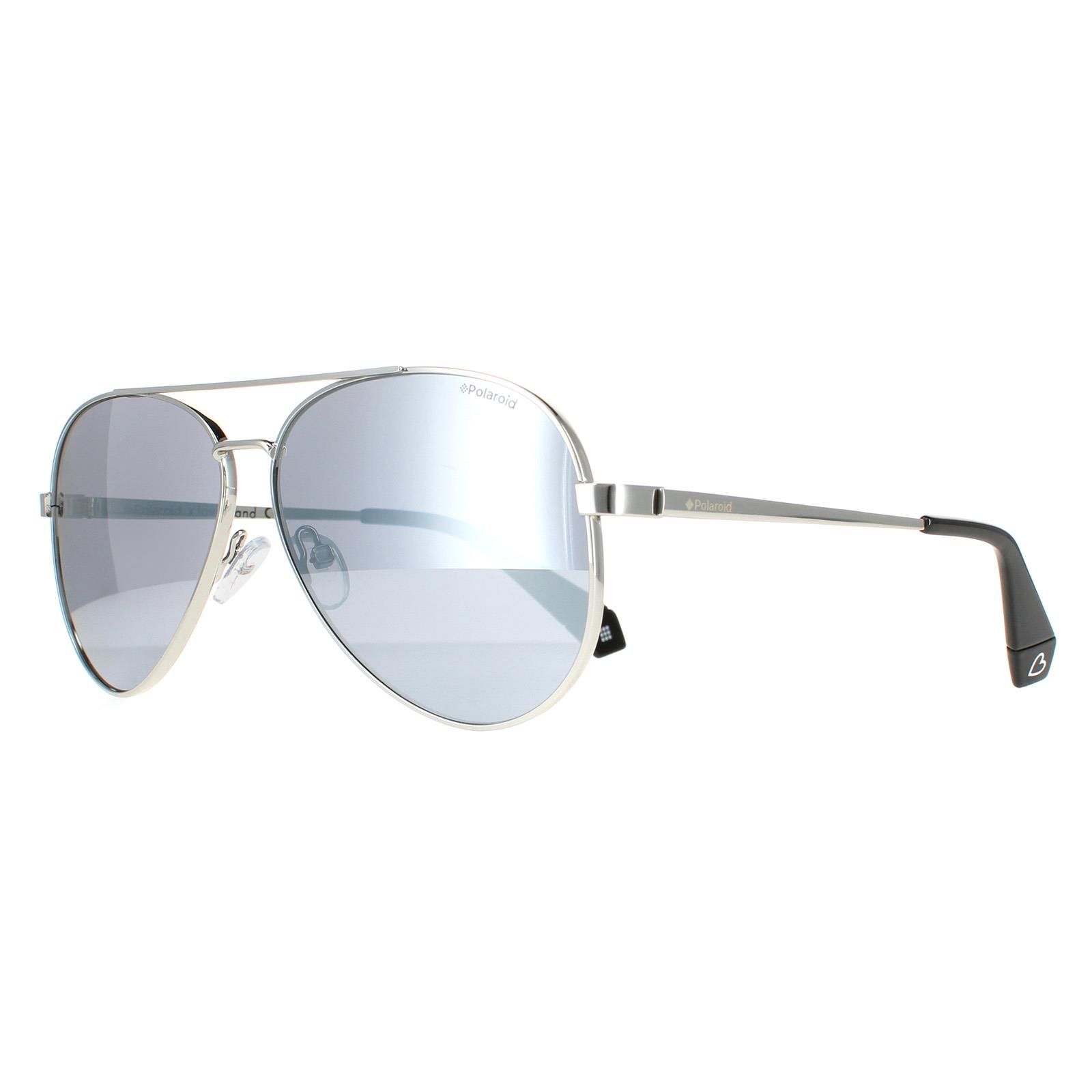 Polaroid Aviator Silver Love Island Silver Mirror Polarized PLD 6069/S/X/LI image 2