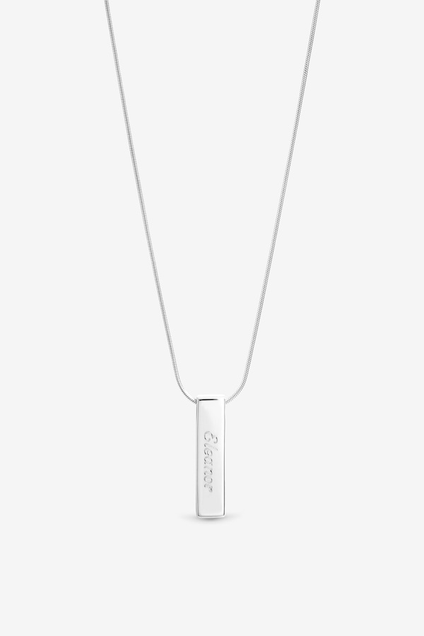 Simply Silver Sterling Silver 925 Polished Bar Pendant