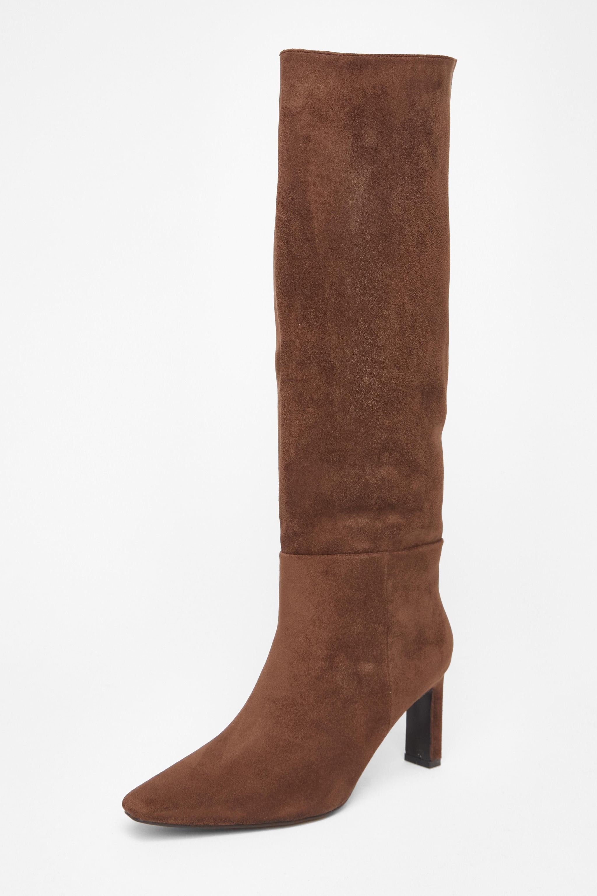 Quiz Brown Knee High Boots image 1