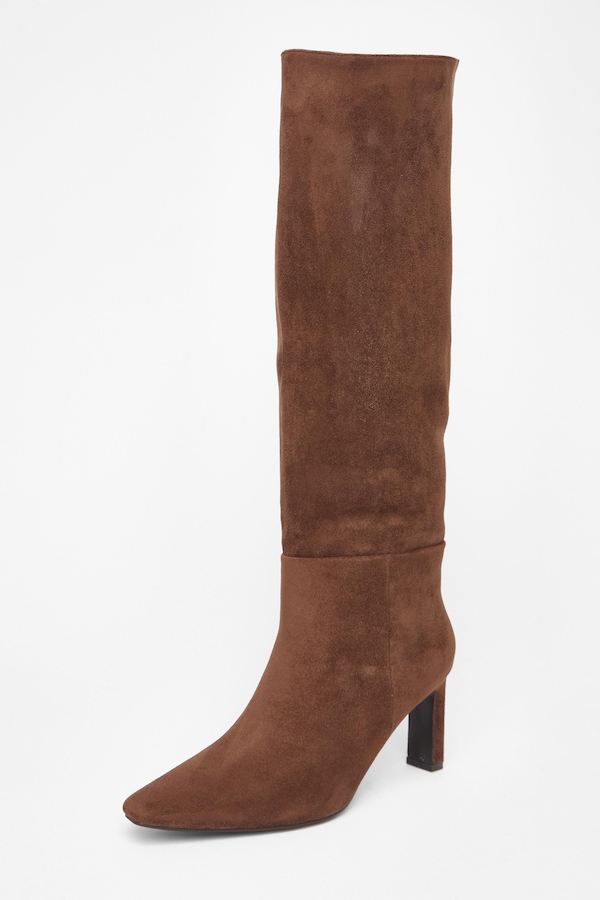 Quiz Brown Knee High Boots