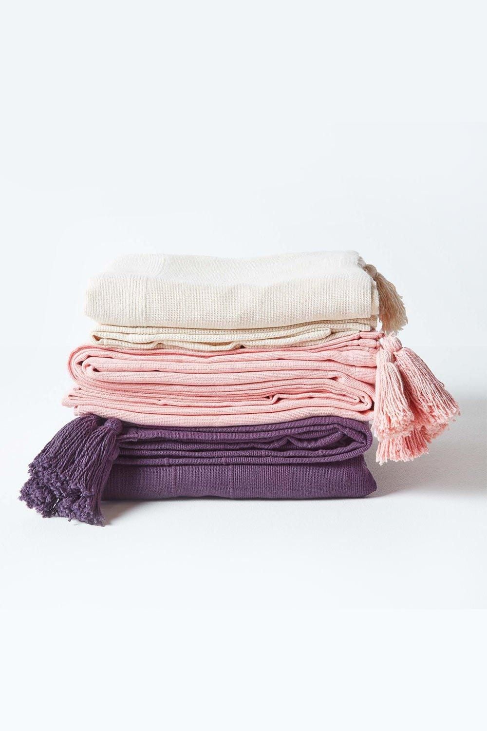 Homescapes Cotton Rajput Ribbed Throw image 6