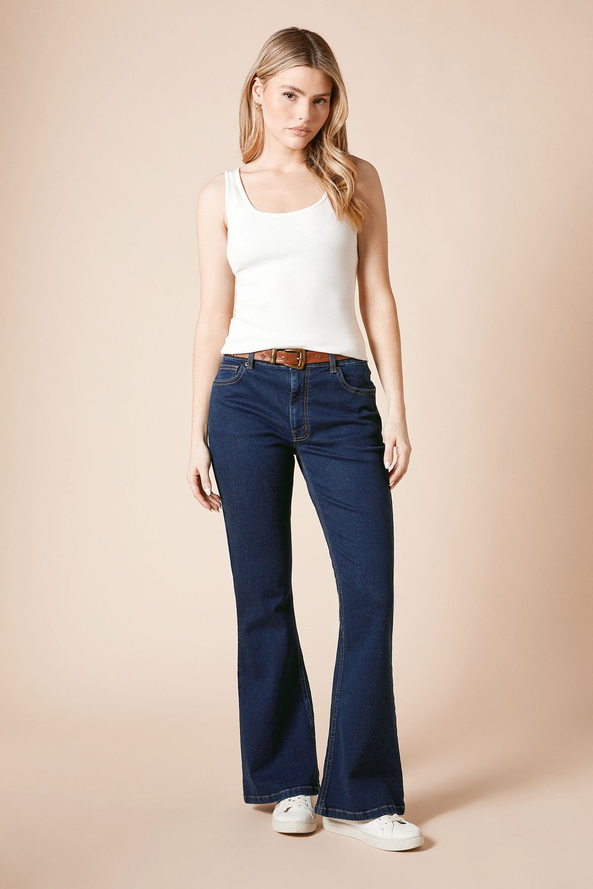 Dorothy Perkins Comfort Stretch Flare Jean Vintage Blue