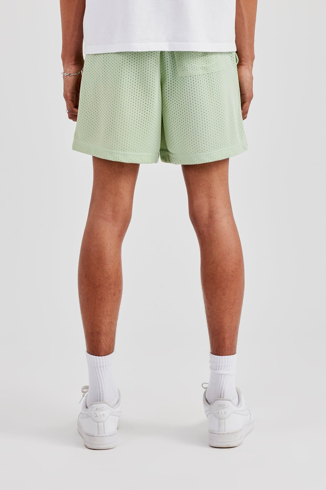 Cernucci Cernucci Embroidered Mesh Short - Sage image 3