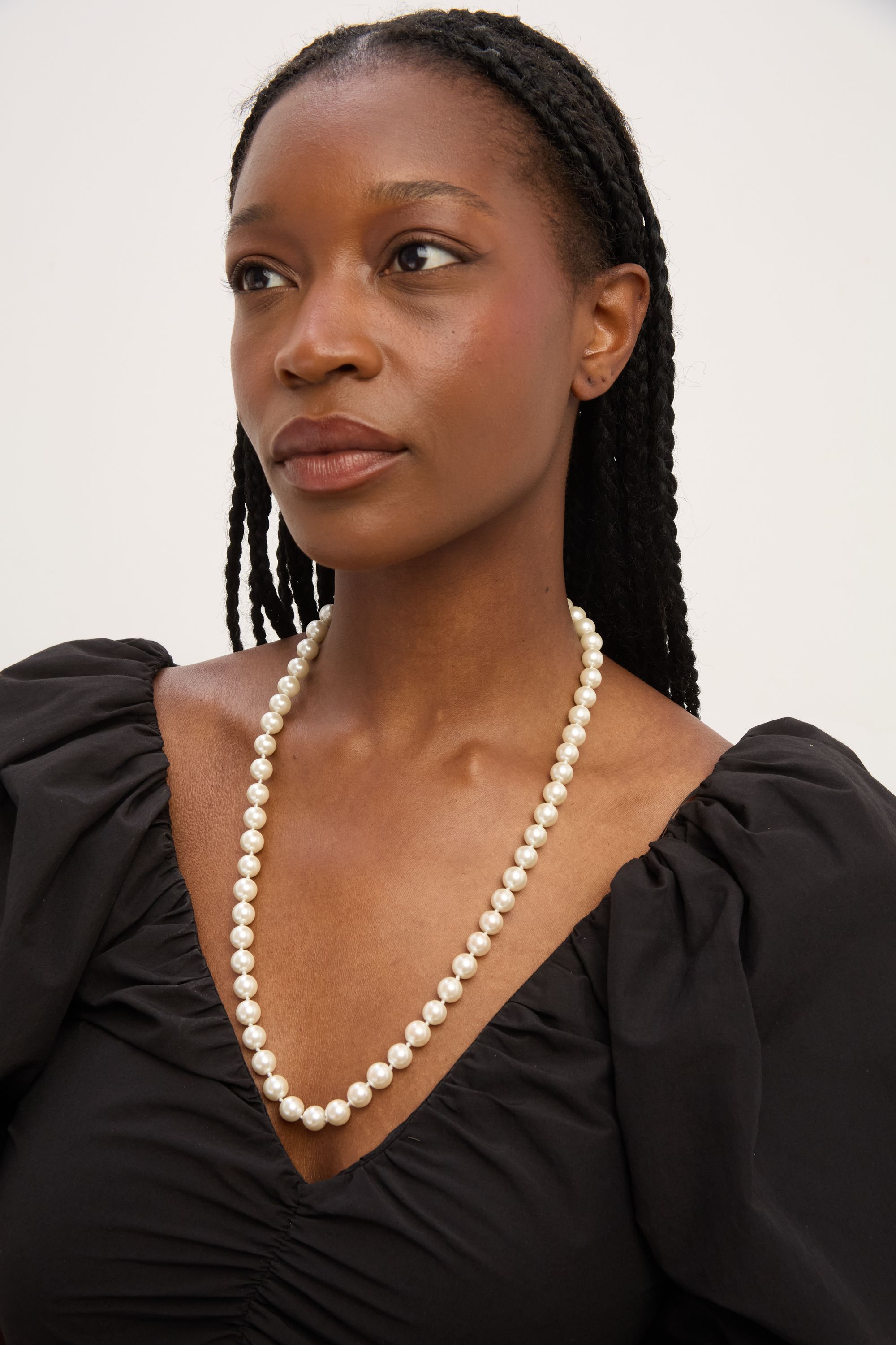 Jon Richard Knotted 8mm Pearl Rope Necklace image 2