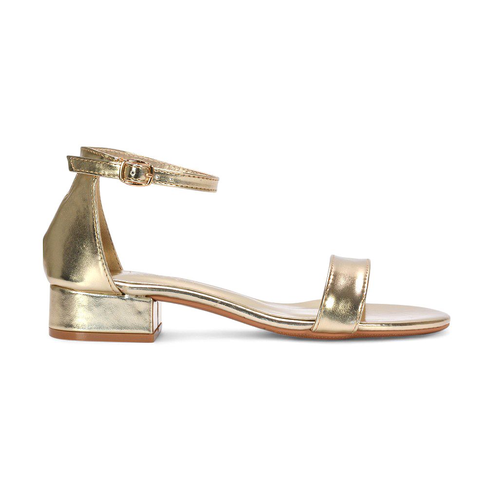 XY London 'Tate' Ankle Strap Low Block Heel Summer Sandals image 5