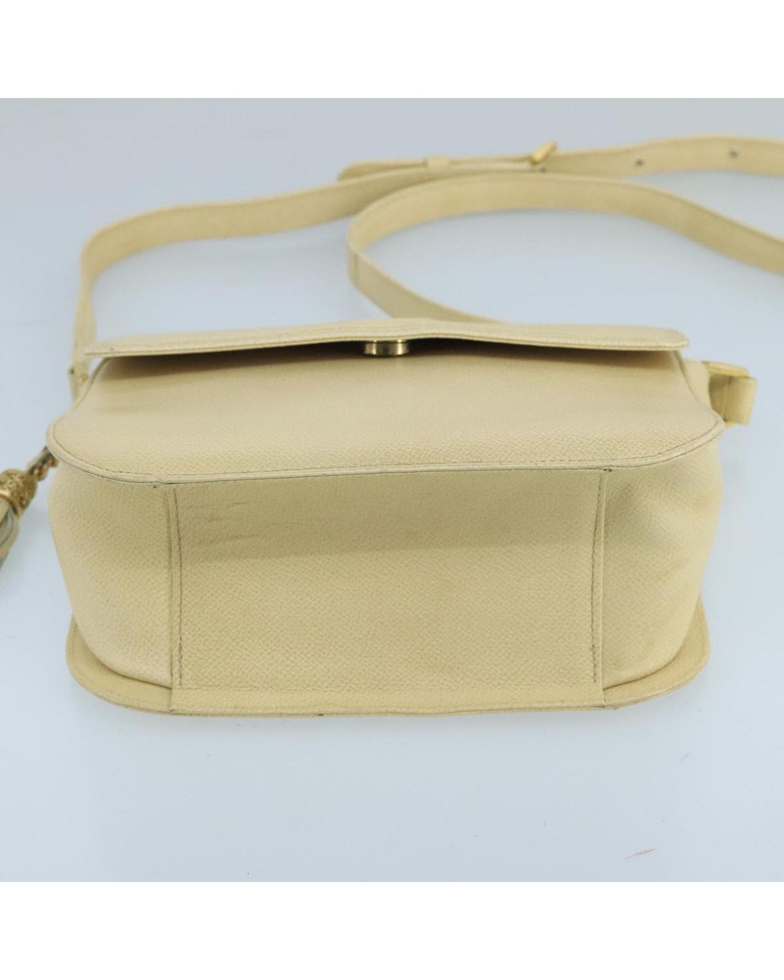 Valentino Preloved Leather Crossbody Bag Wo - Beige Shoulder Bags image 6