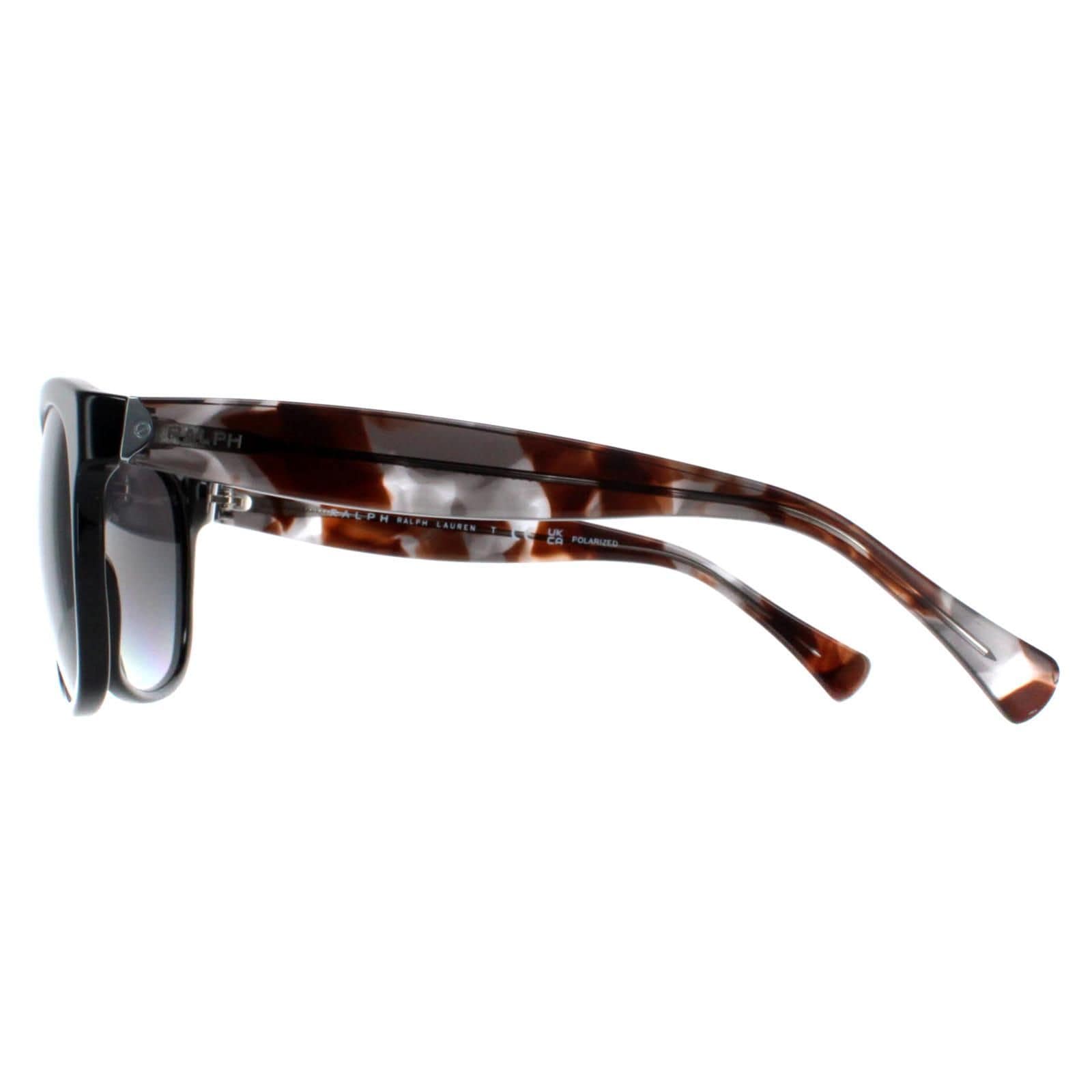 Ralph by Ralph Lauren Cat Eye Shiny Black and Havana Grey Gradient Polarized RA5191 image 3
