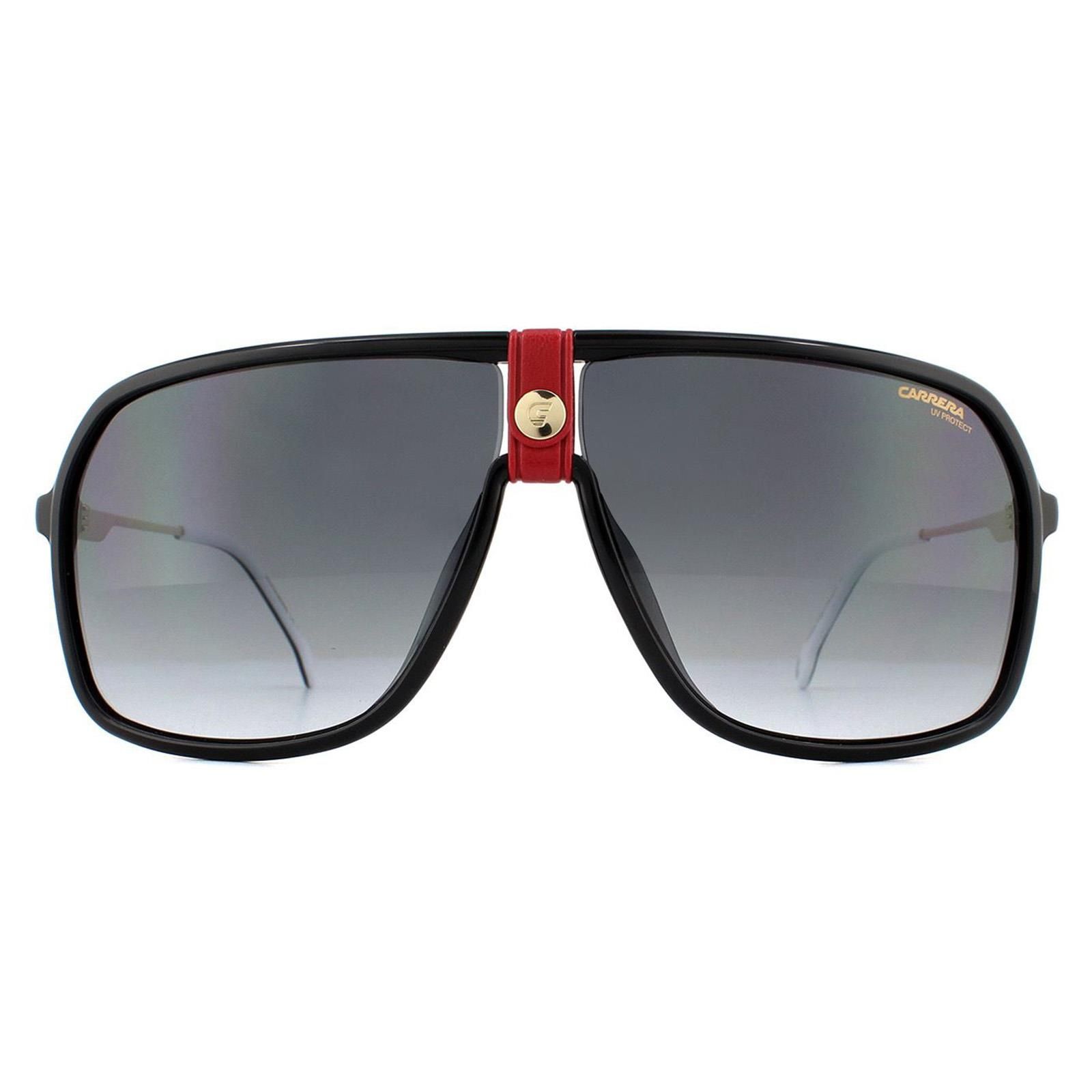Carrera Aviator Gold Red Dark Grey Gradient Sunglasses