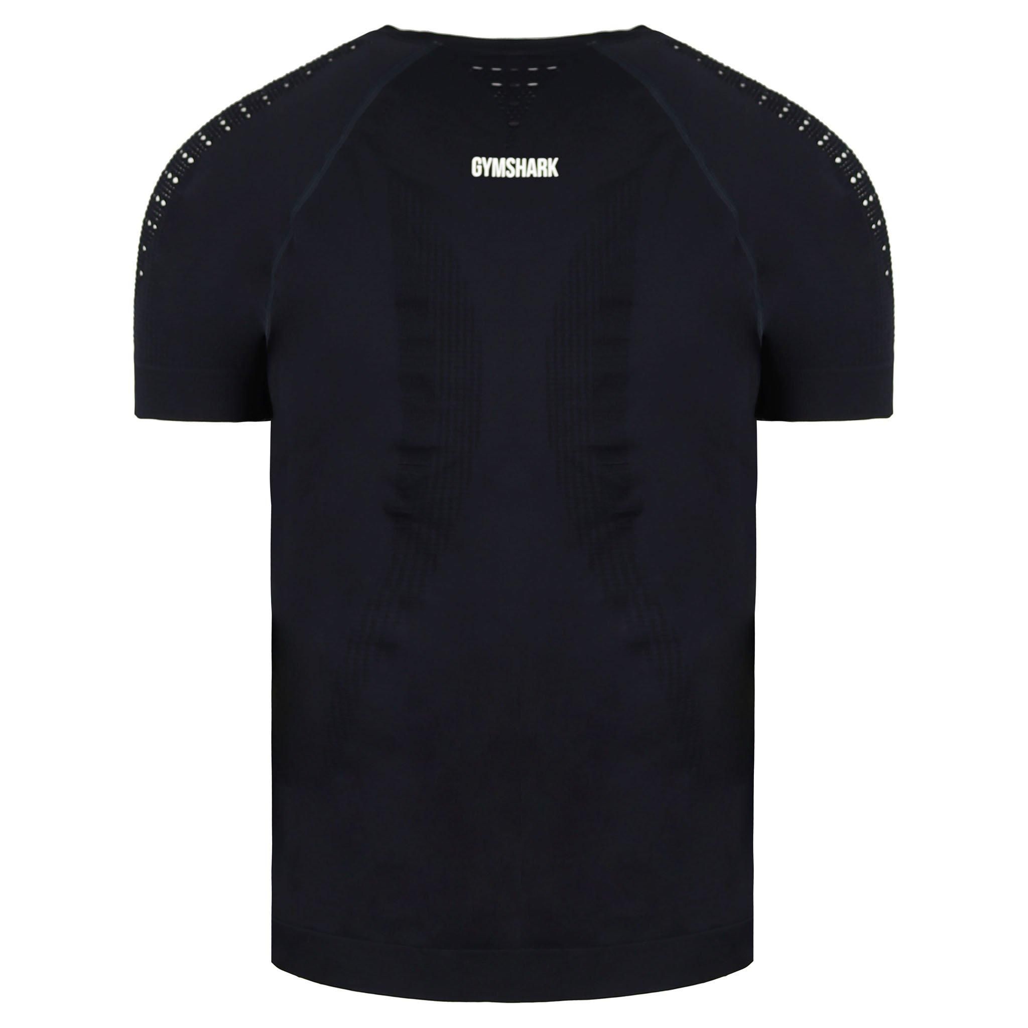 Gymshark Crew Neck Short Sleeve Black Energy+ Seamless T-Shirt image 2