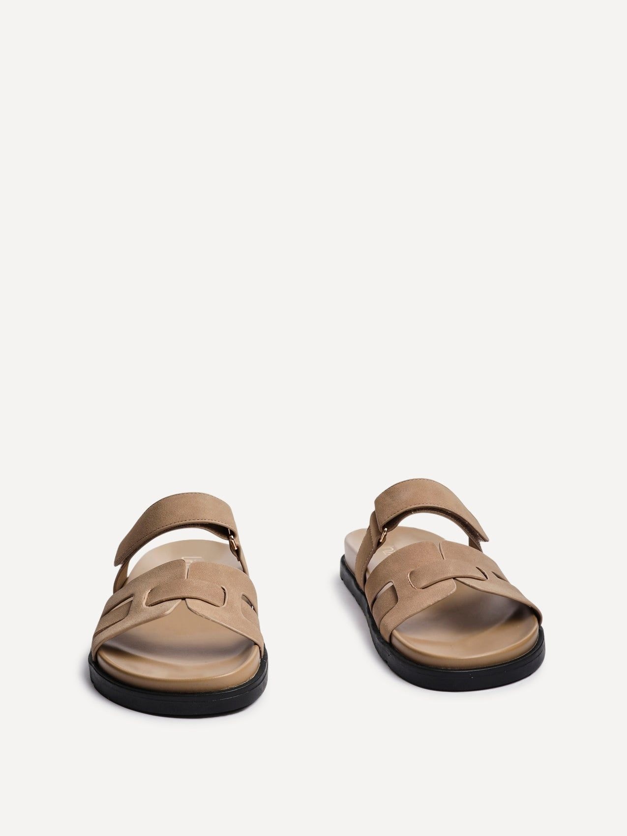 Linzi Essential Taupe Nubuck Leather Slip On Sandal image 3